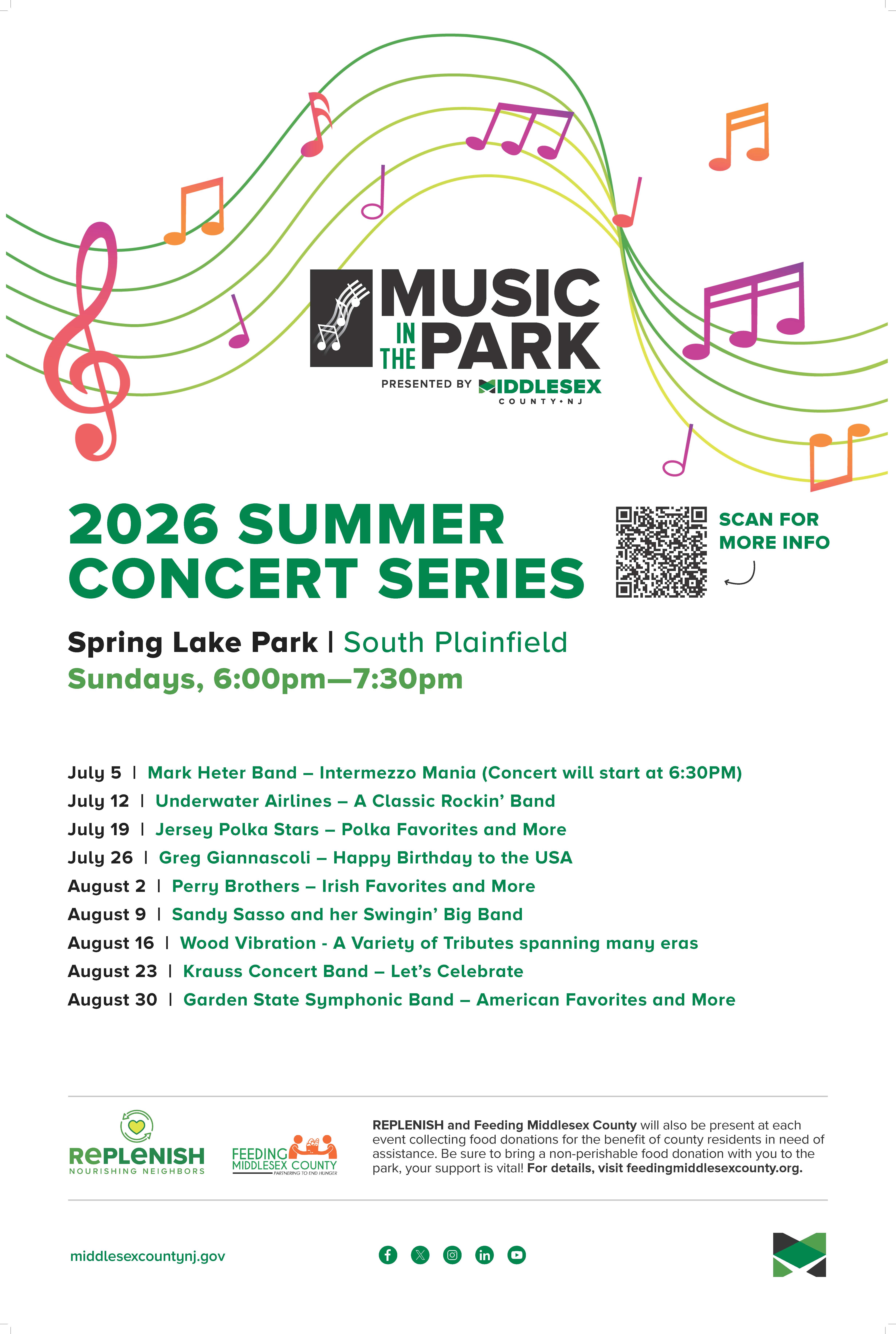 Music-in-the-Park: Spring Lake Park Dates