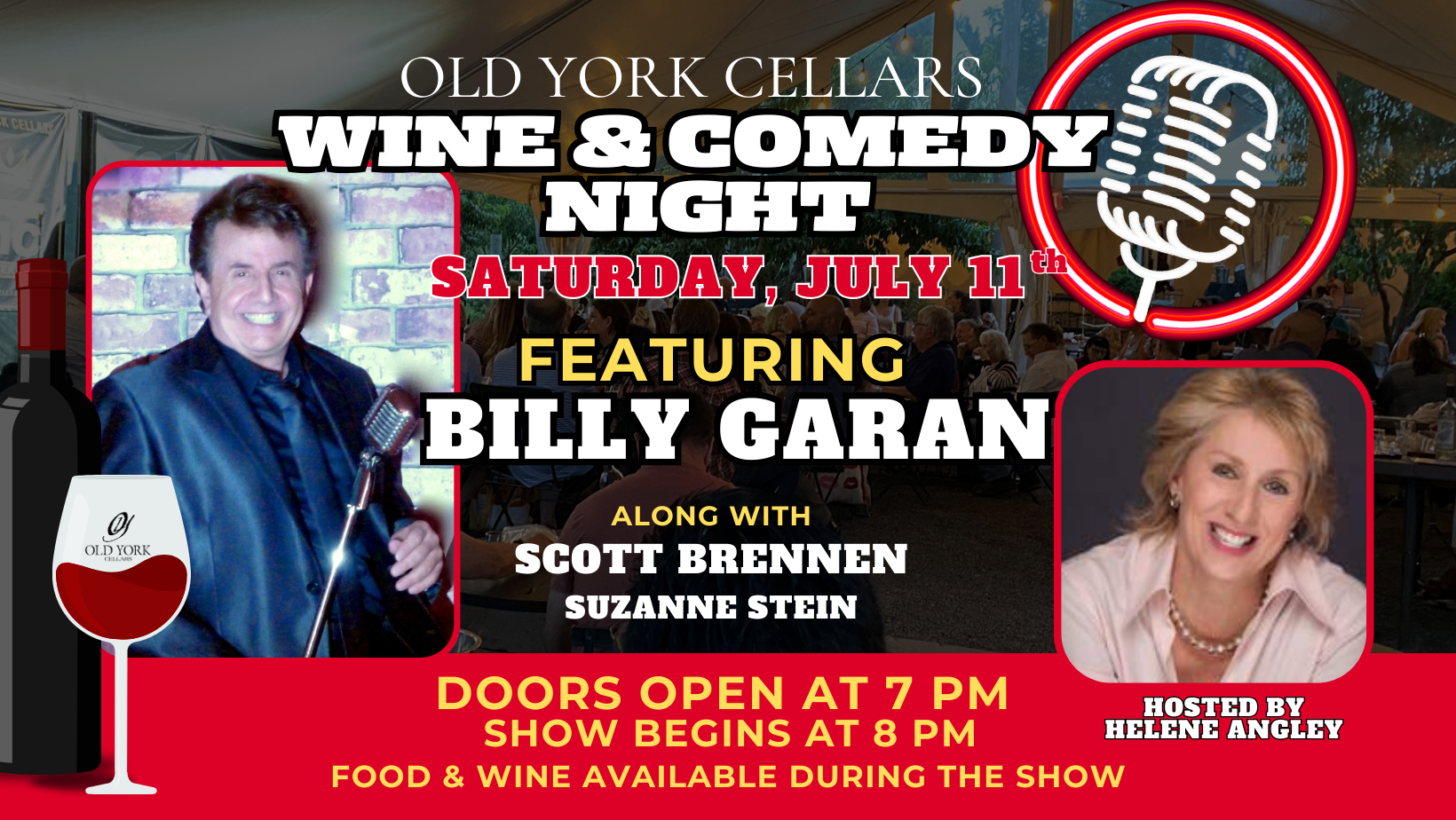 Wine & Comedy Night at Old York Cellars