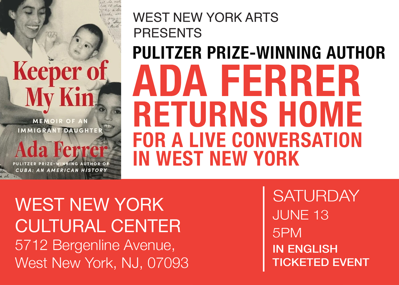 Author Ada Ferrer Returns Home  for a Live Conversation