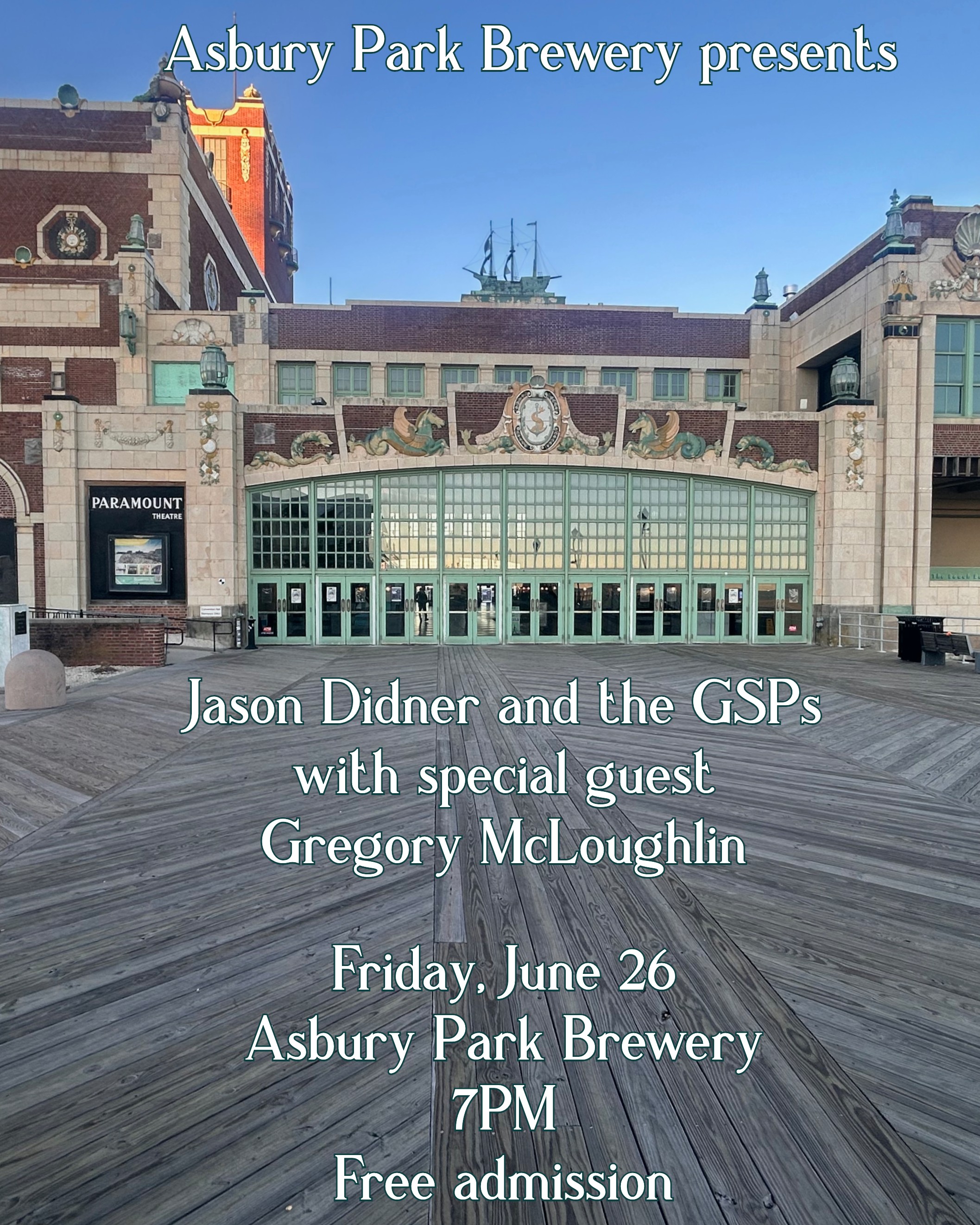 Jason Didner and the GSPs x Gregory McLoughlin at Asbury Park Brewery