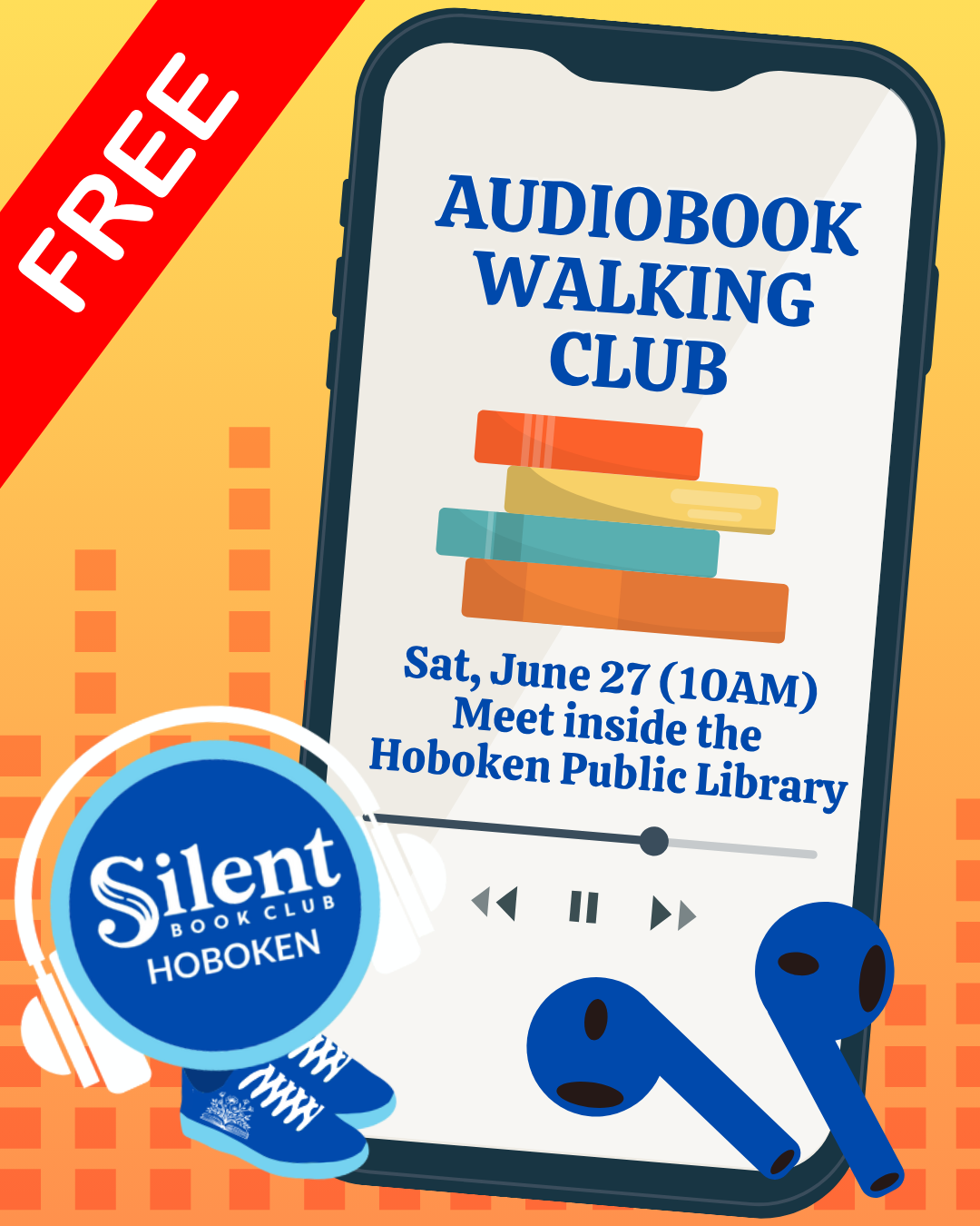 Hoboken SBC: Audiobook Walking Club