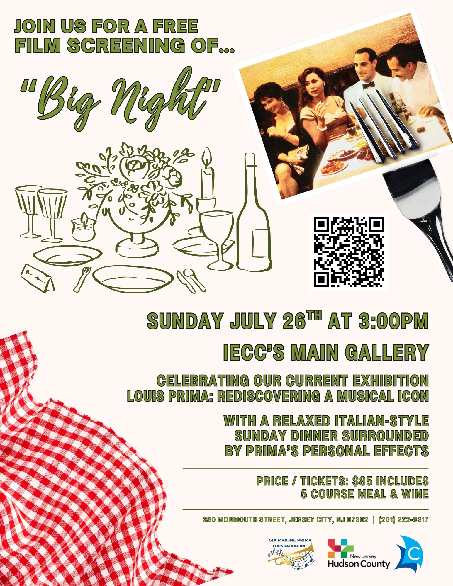 ‘Big Night’ Dinner & Film Screening