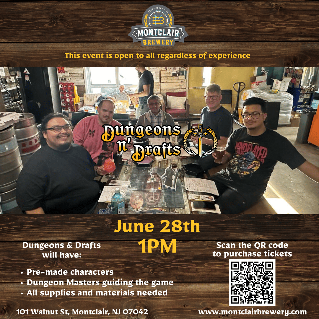 Dungeons n’ Drafts at Montclair Brewery