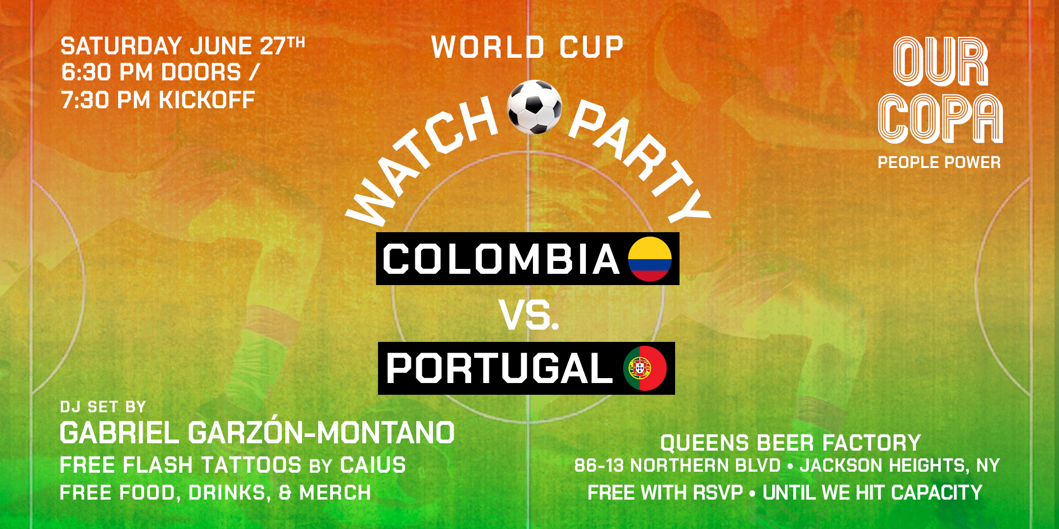 Our Copa x QUEENS: Colombia v Portugal