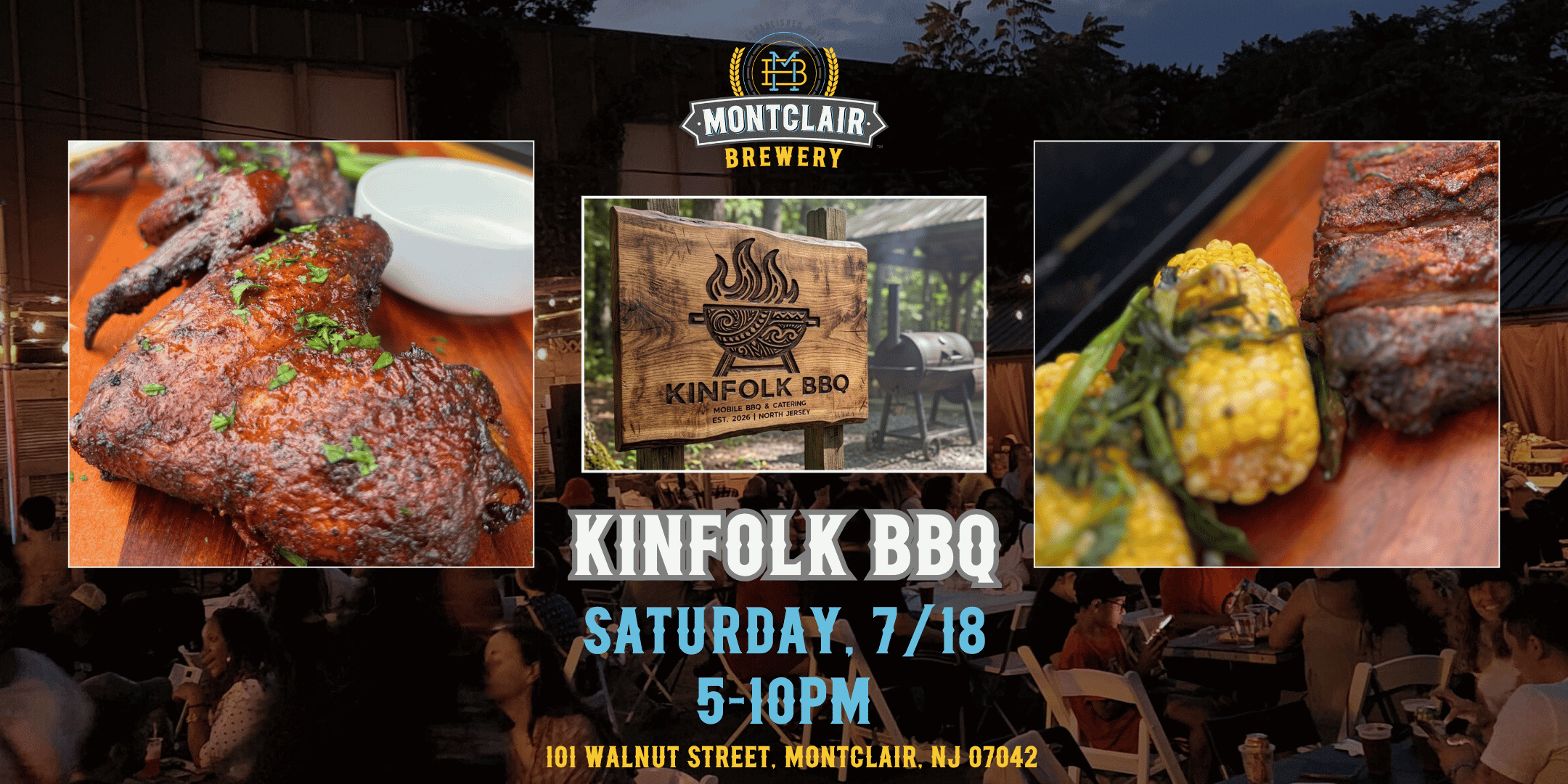 Kinfolk BBQ at Montclair Brewery