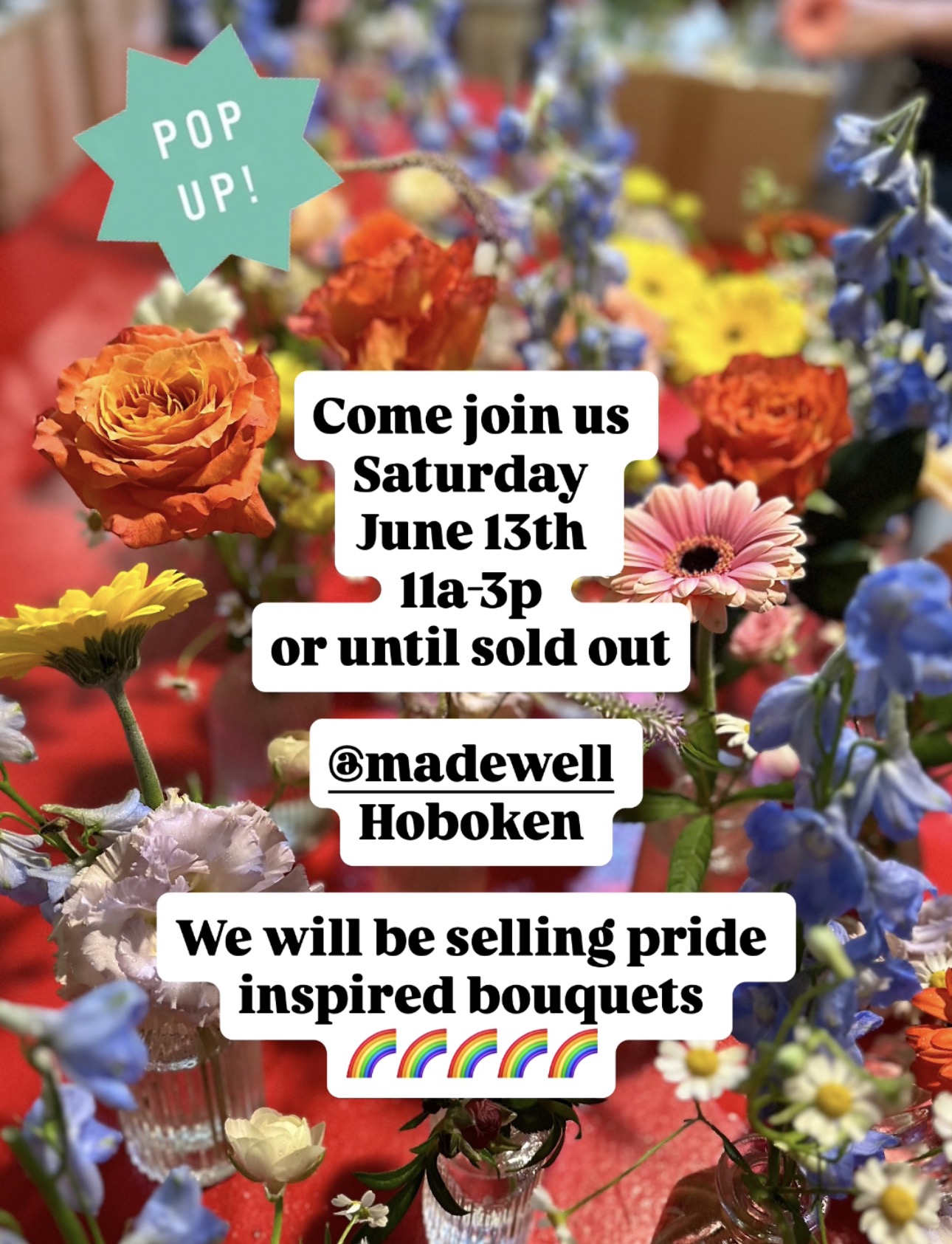flower bouquet pop up