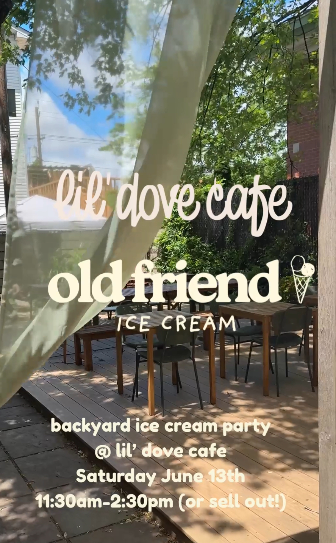 Old Friend x lil’ dove cafe Ice Cream Party