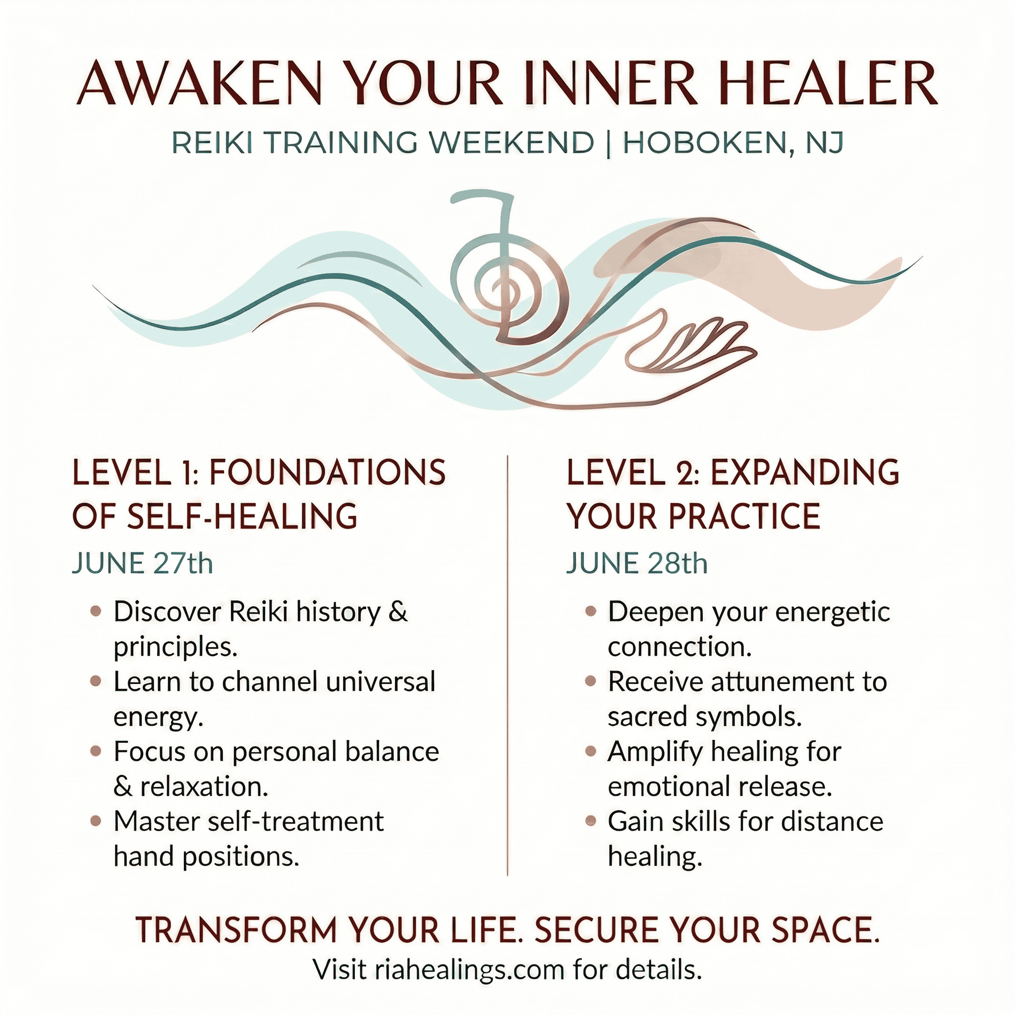 Reiki Training Level 1 in Hoboken
