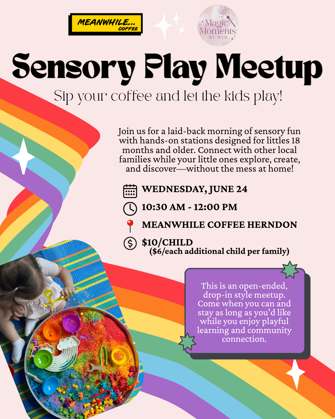 Sensory Play Meetup at Meanwhile Coffee in Herndon