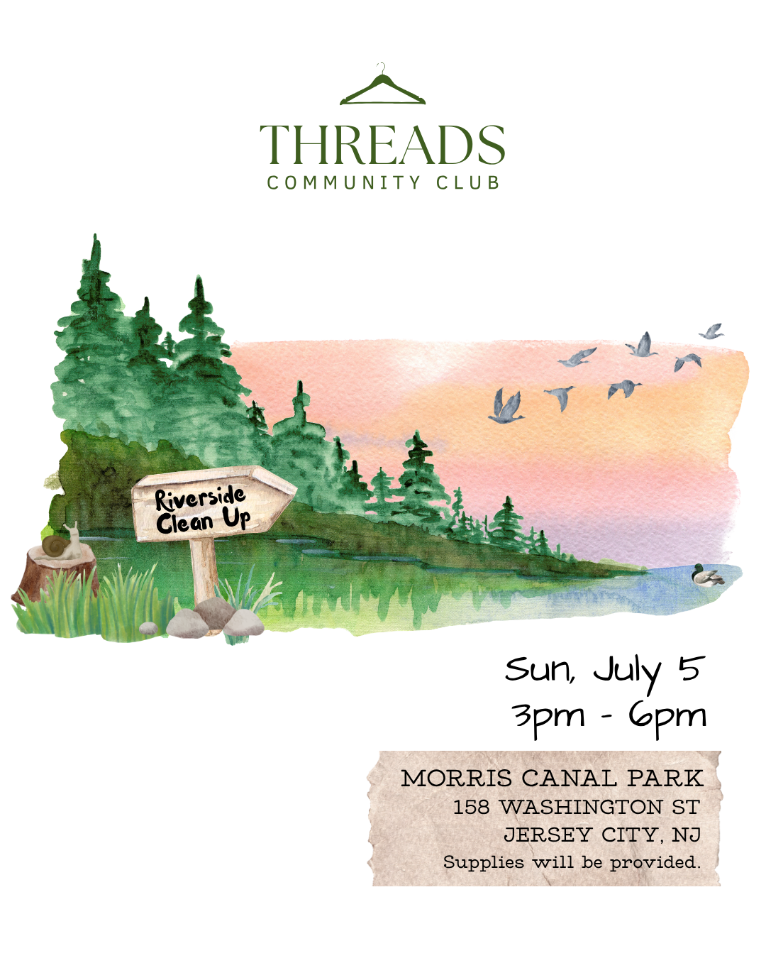 Morris Canal Park Riverside Clean Up