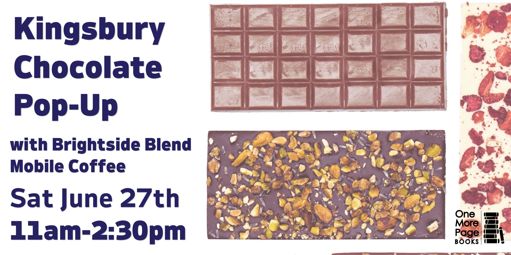 Kingsbury Chocolate Pop Up with Brightside Blend Coffee