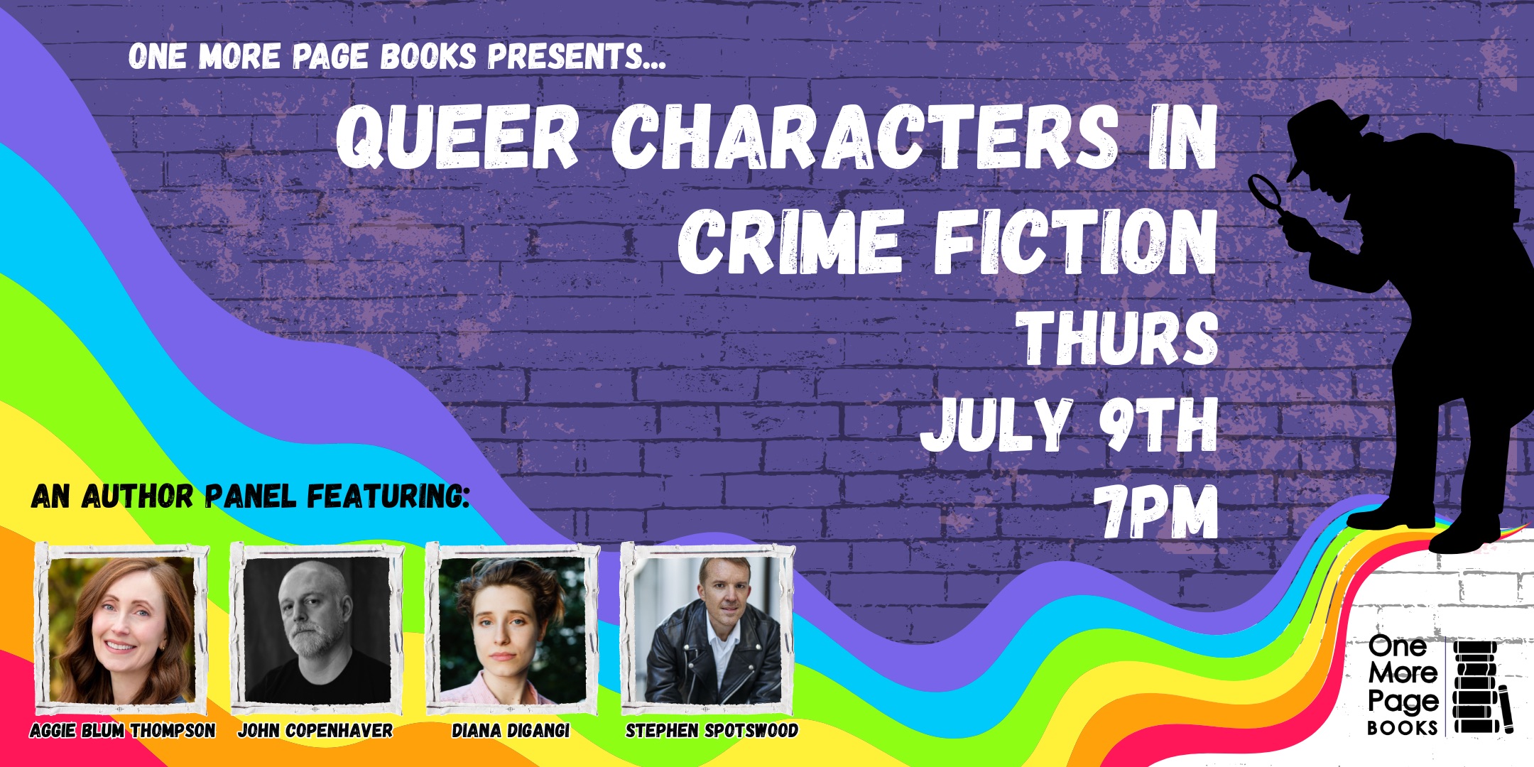 Queer Characters in Crime Fiction Author Panel