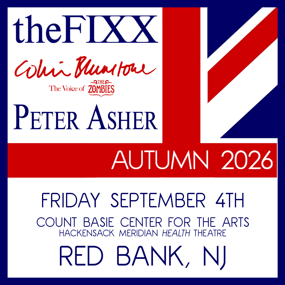 The FIXX, Colin Blunstone of the Zombies, and Peter Asher in Red Bank, NJ