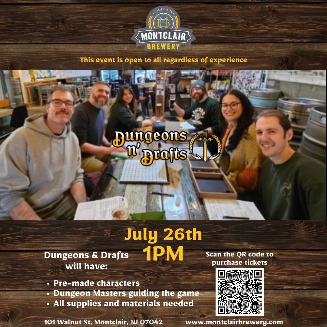 Dungeons n’ Drafts at Montclair Brewery