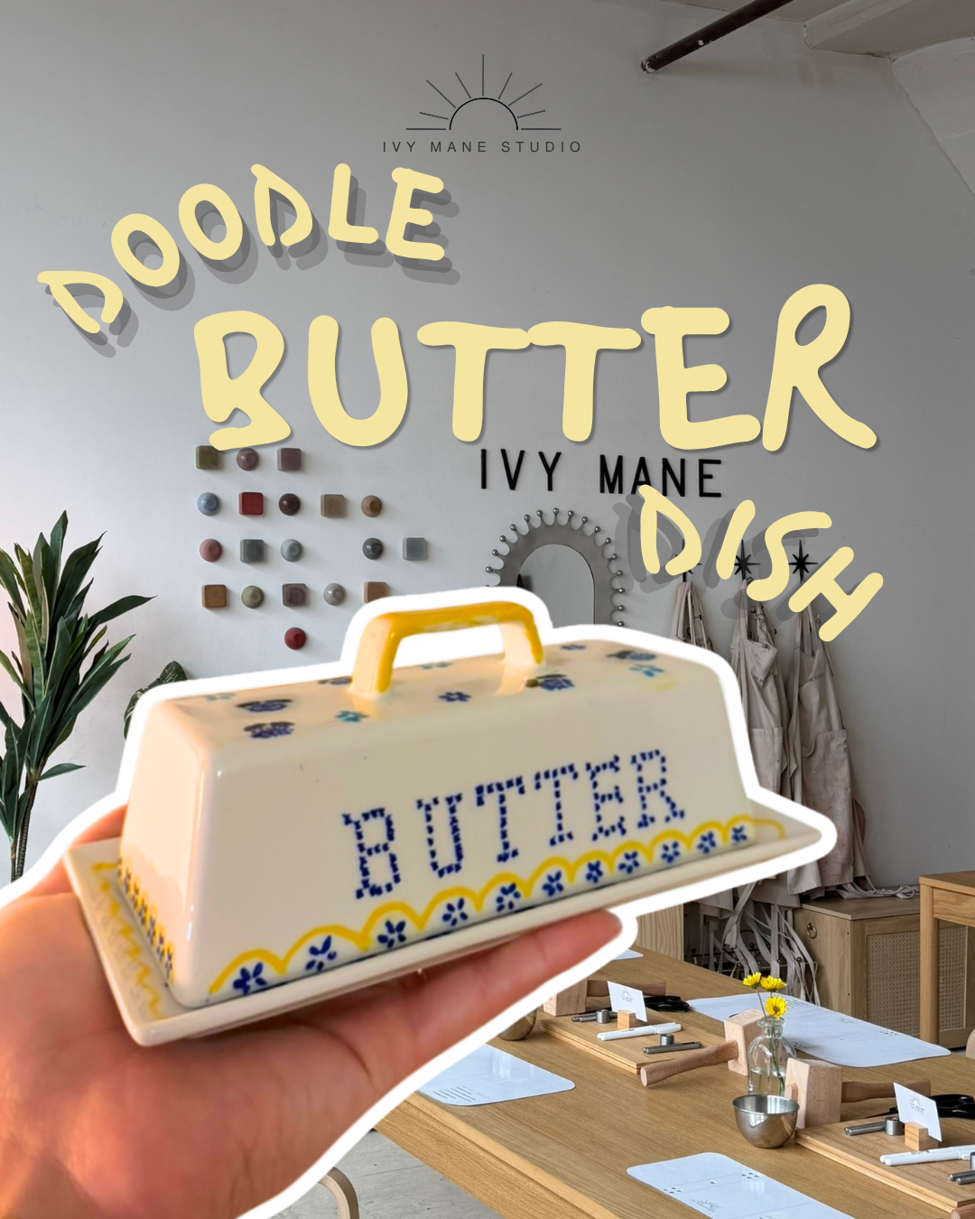 Doodle Dish – Make Your Own Butter Dish