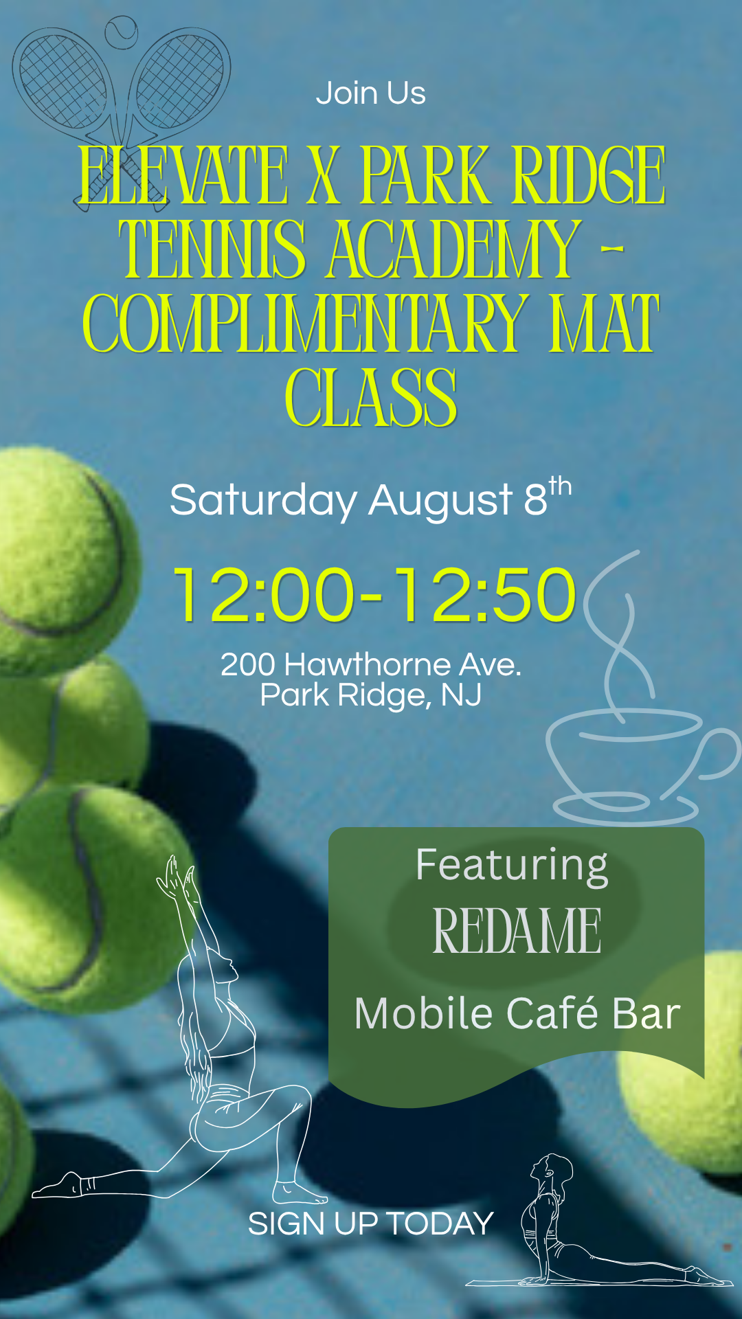 Elevate x Park Ridge Tennis Academy – Complimentary Mat Class