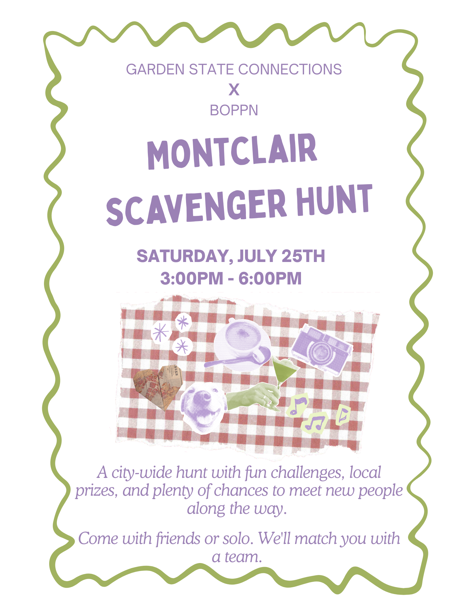 Montclair Scavenger Hunt – GSC x Boppn