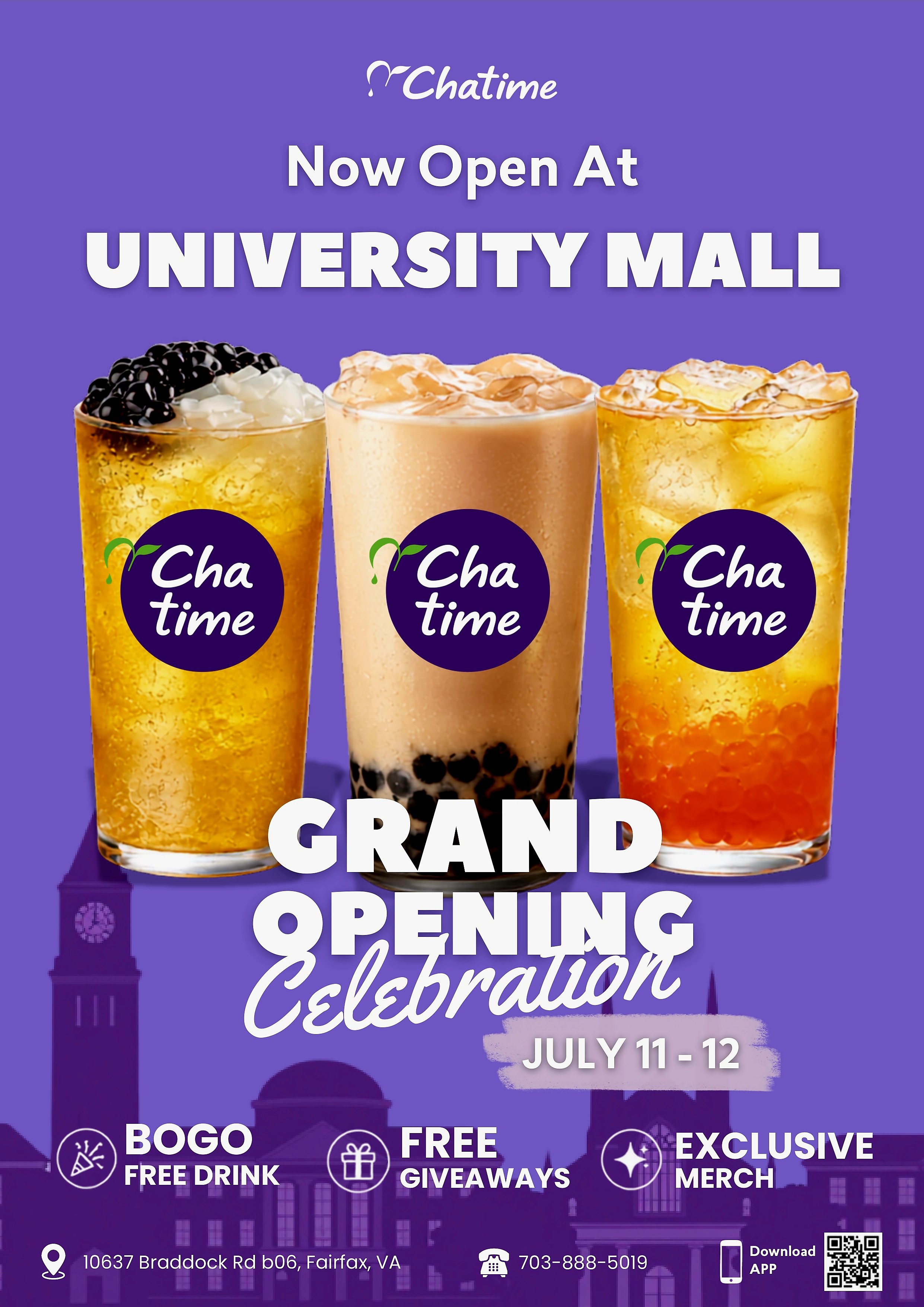 Chatime University Mall Grand Opening
