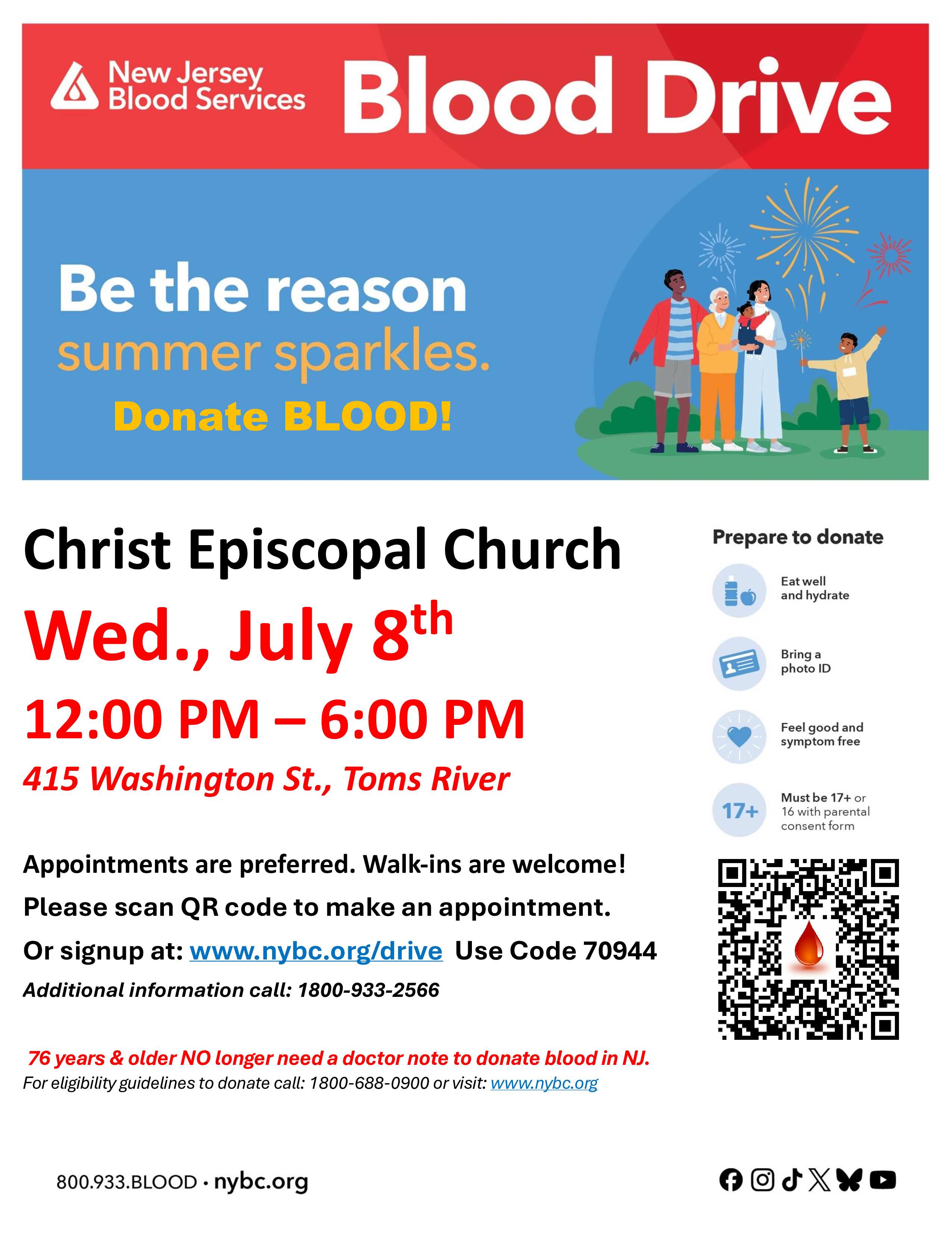 Toms River Community Blood Drive