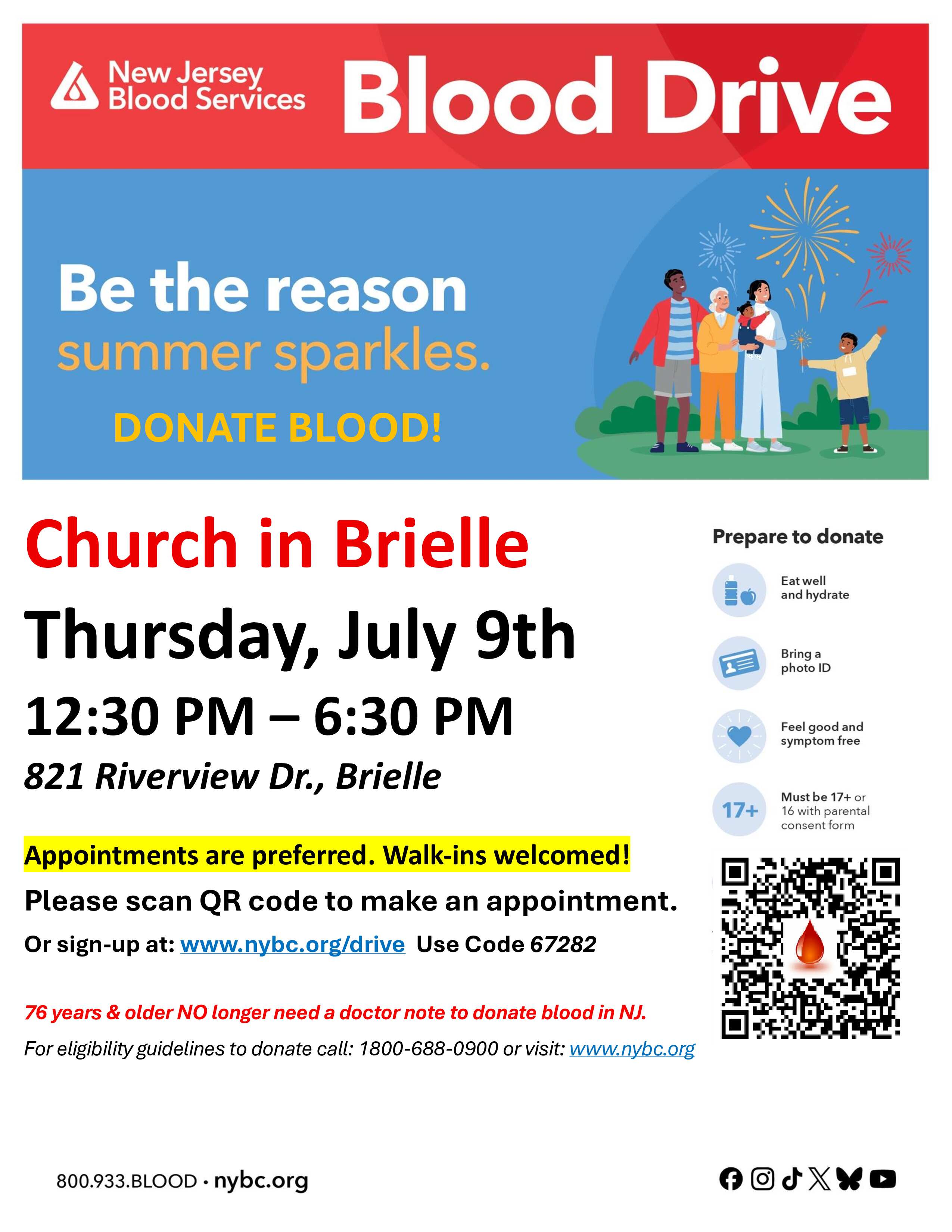 Brielle Community Blood Drive
