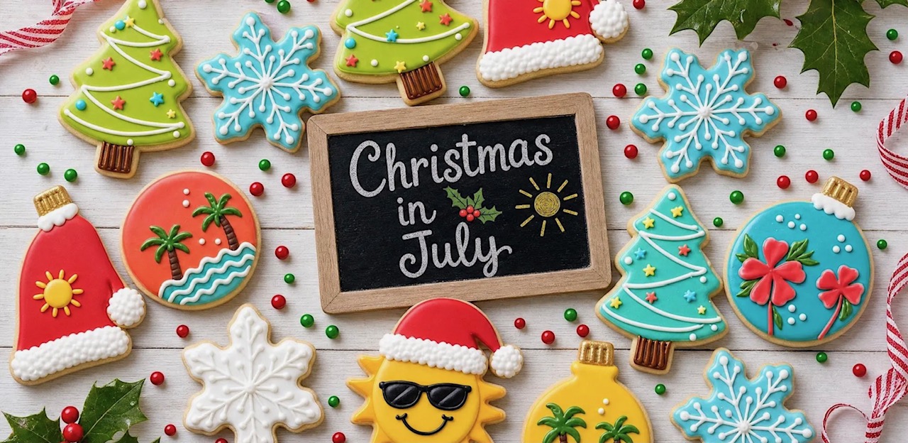Christmas in July Sugar Cookie Decorating