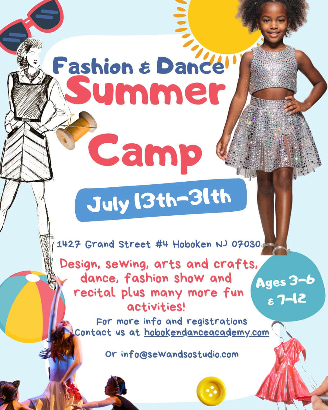 Sewing, Fashion & Dance Summer Camp