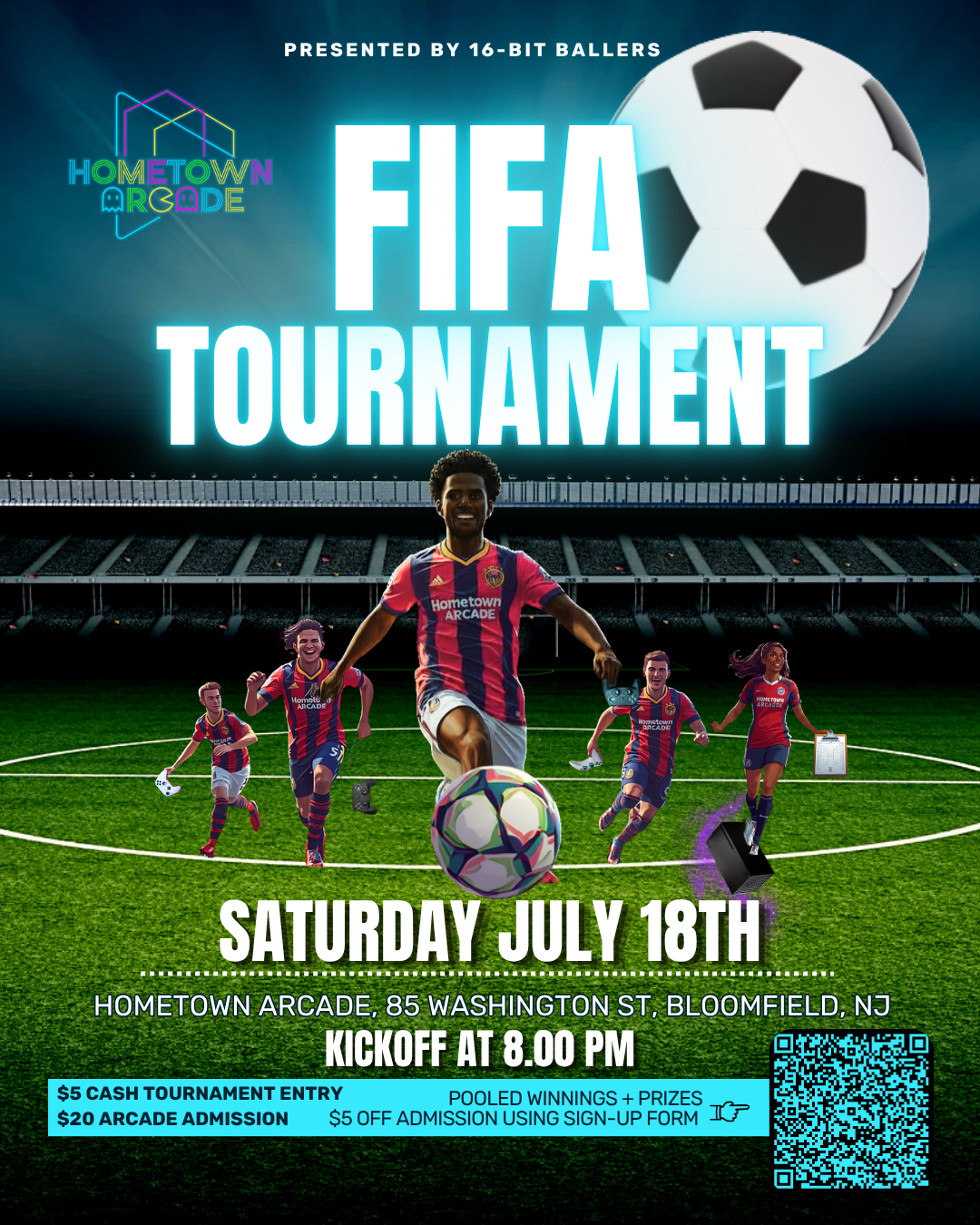 FIFA Tournament at Hometown Arcade