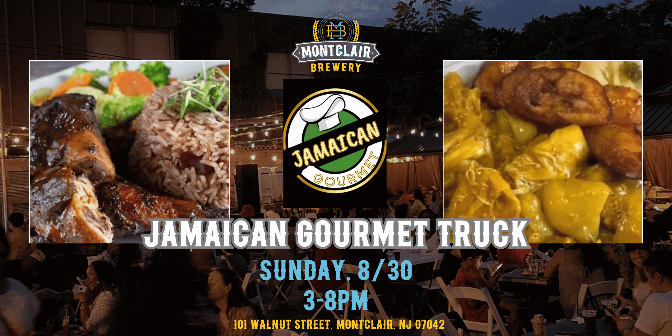 Jamaican Gourmet Truck at Montclair Brewery