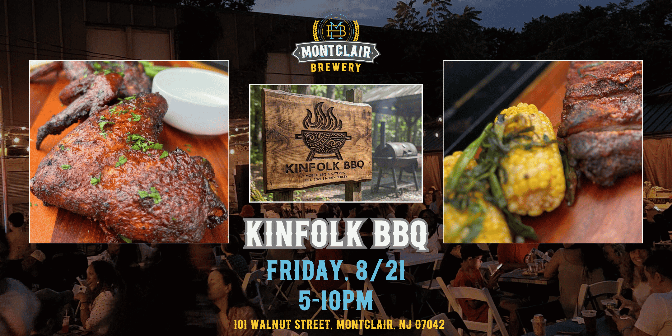 Kinfolk BBQ at Montclair Brewery