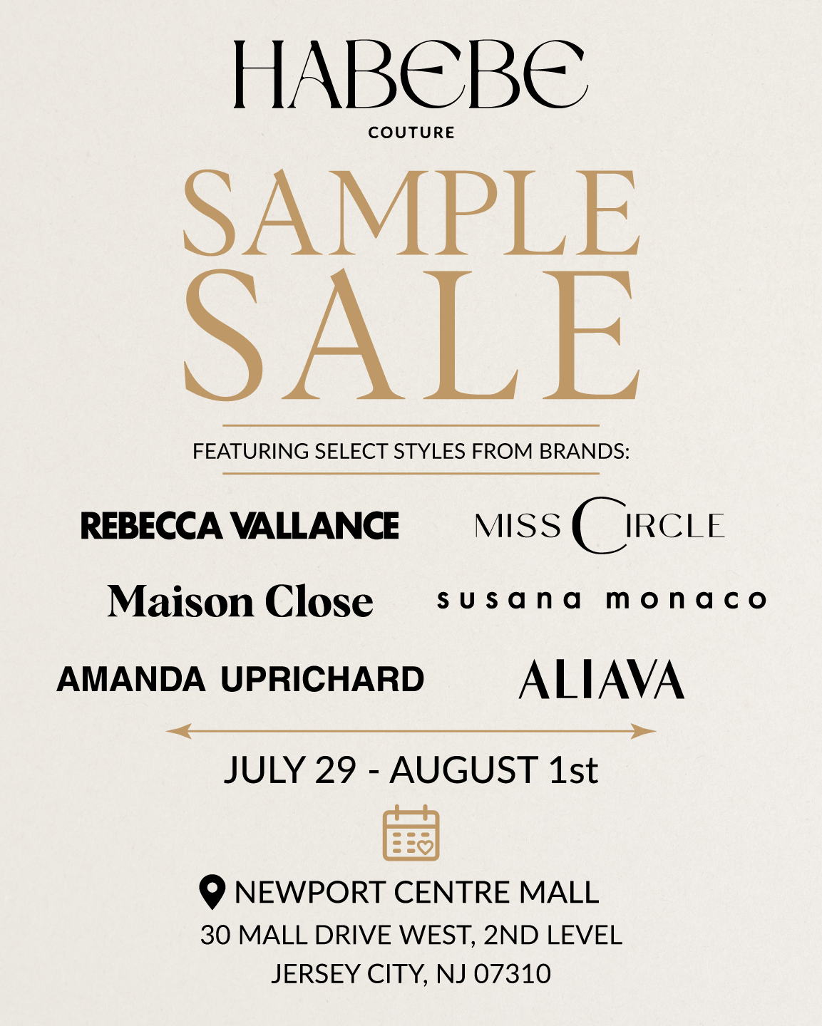 Habebe Couture Sample Sale