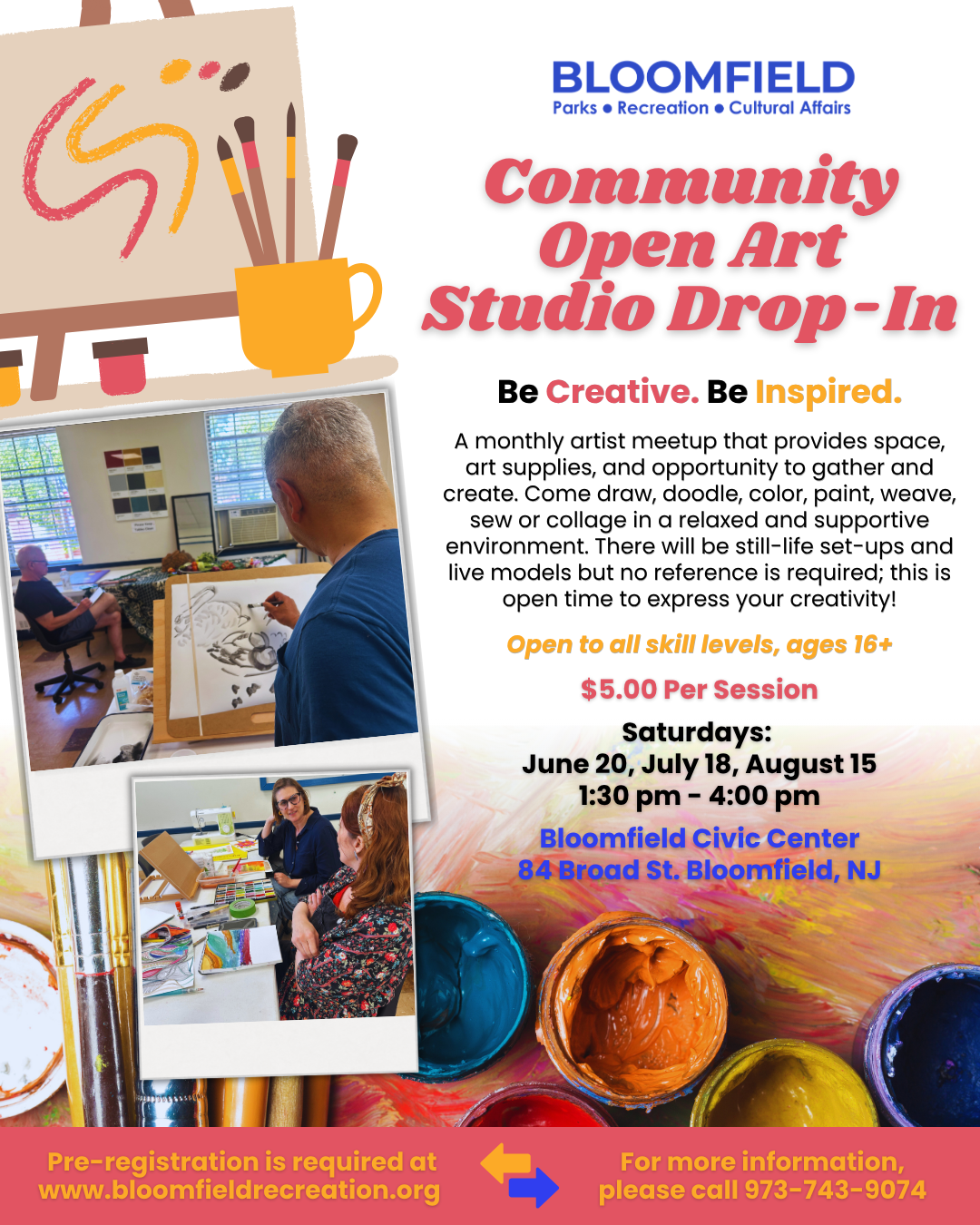 Community Open Art Studio Drop-In