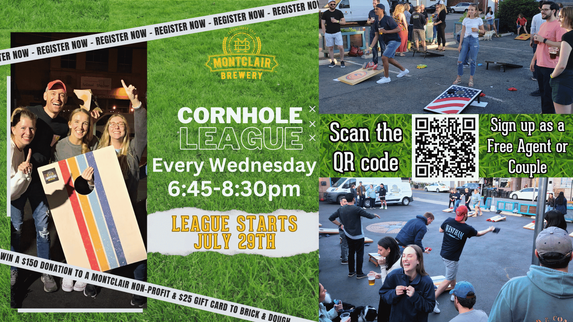 MB Cornhole League: Summer Tournament at Montclair Brewery