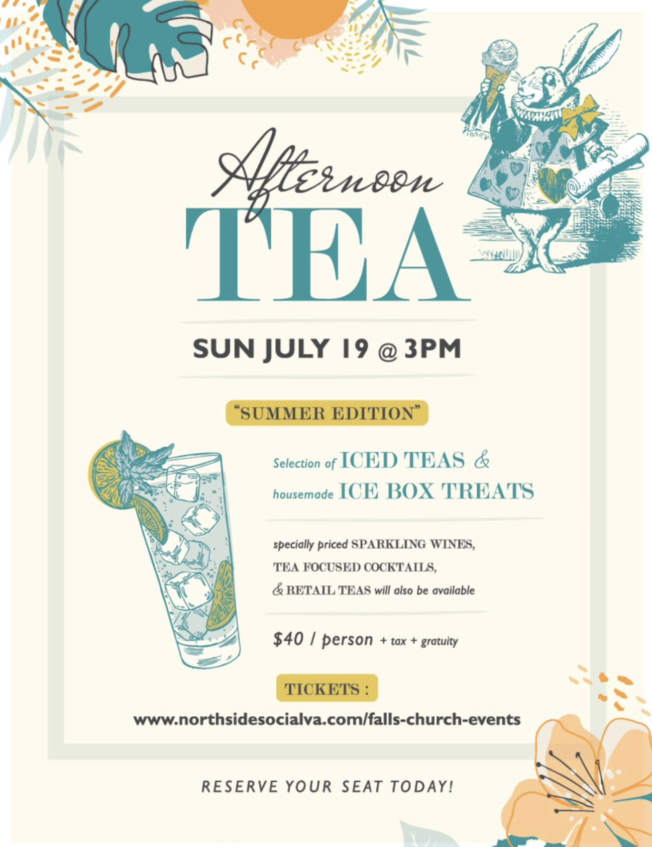 Afternoon Tea at Northside Social