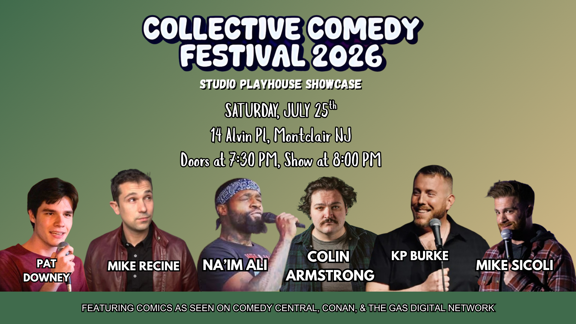 Collective Comedy Festival Showcase at Studio Playhouse