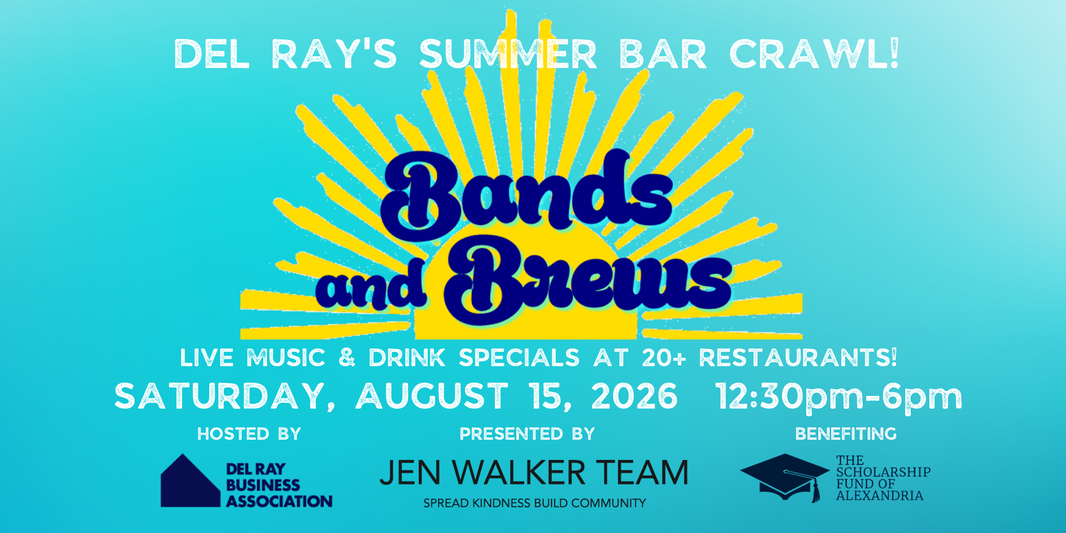 6th Annual Bands & Brews: Del Ray’s Summer Bar Crawl