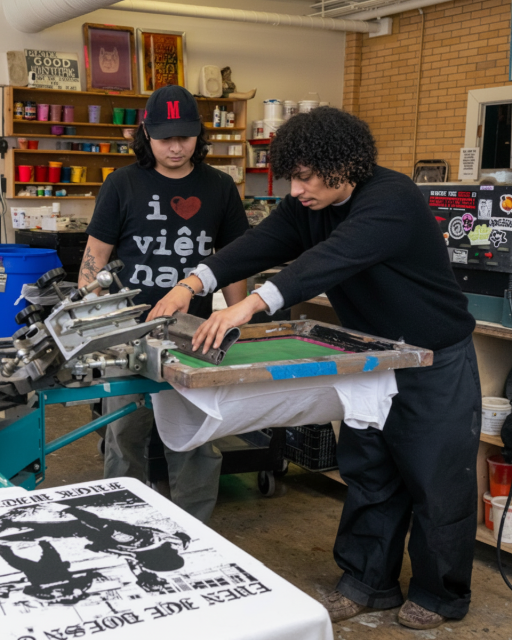 Artist-Led Analog Night: Screen Printing & Patching with Aaron Tran