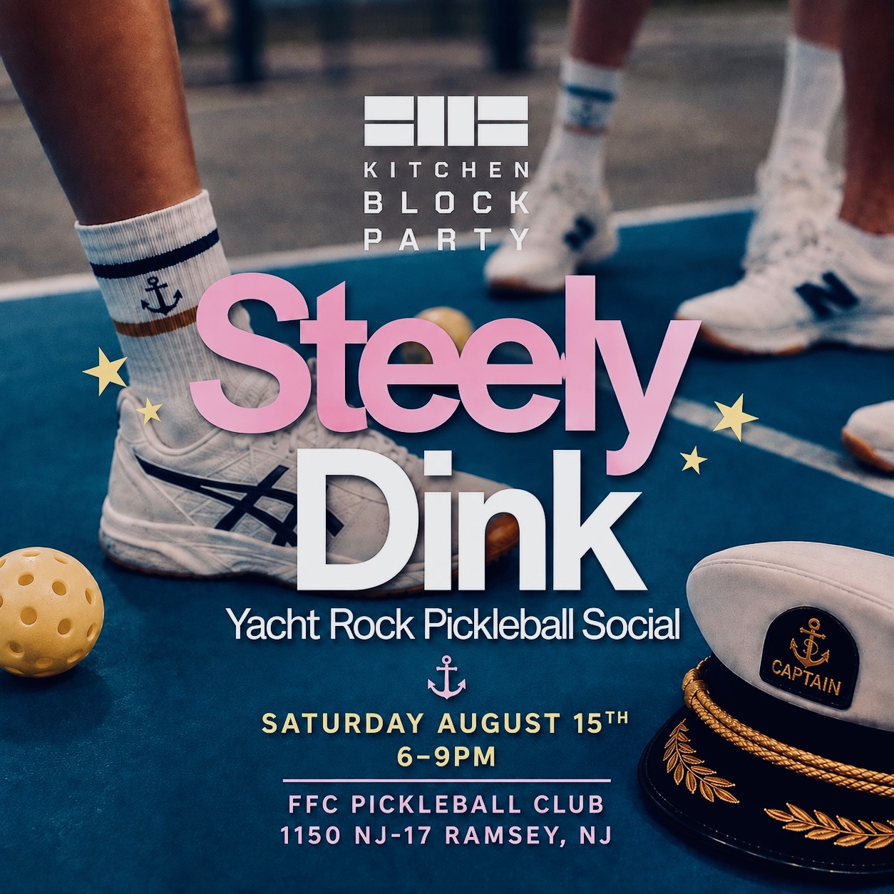 STEELY DINK Yacht Rock Pickleball Social