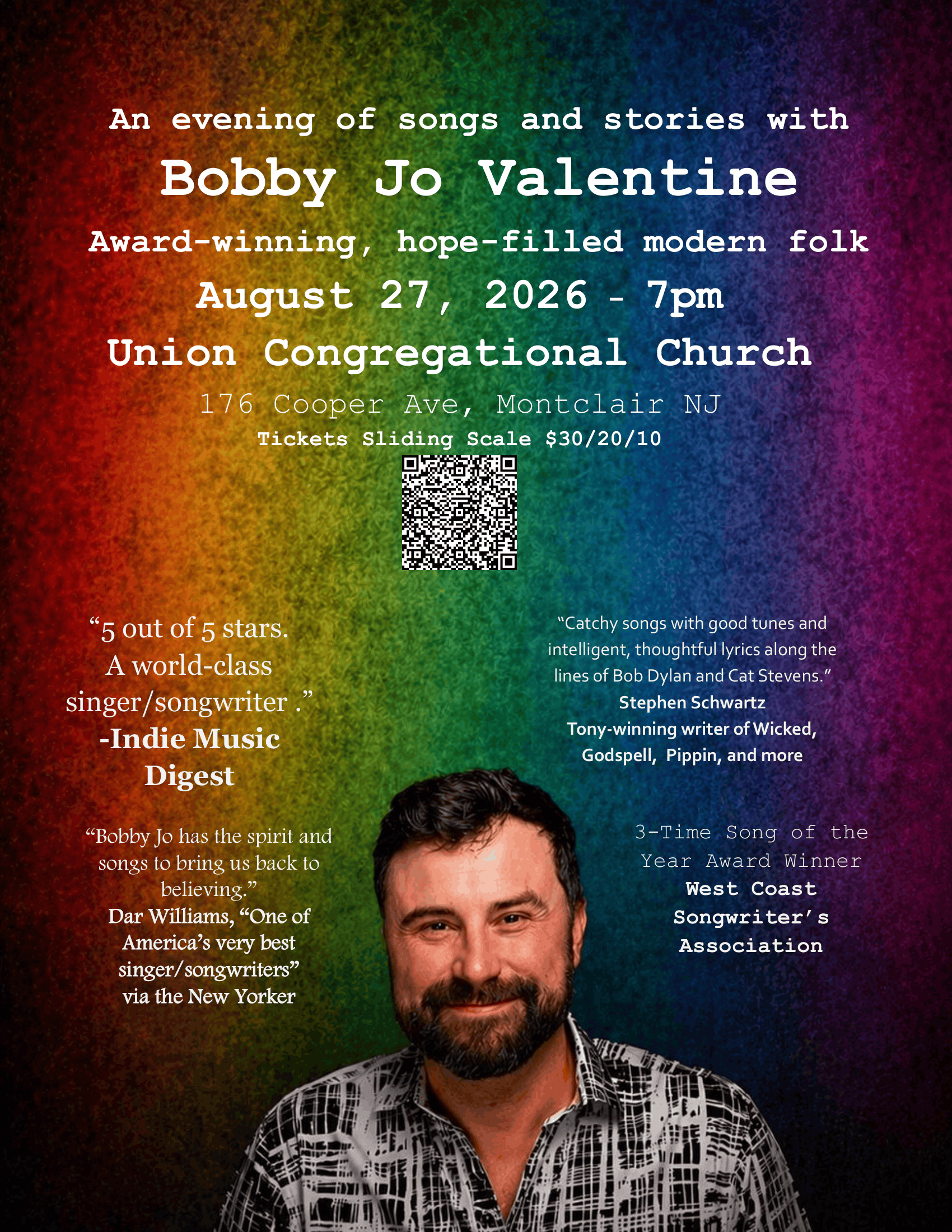 Bobby Jo Valentine Concert at Union Congregational Church