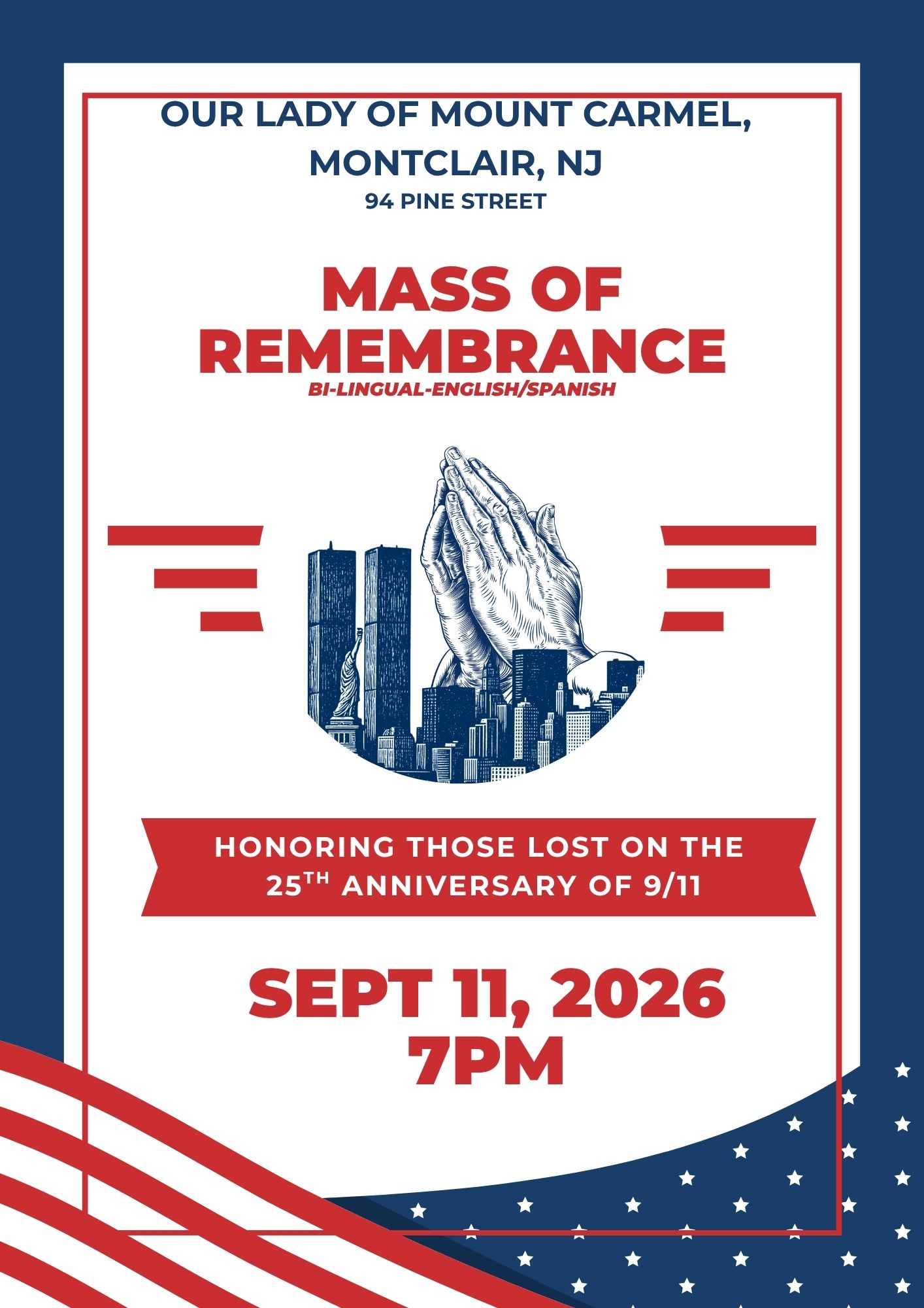 Mass of Remembrance for the 25th Anniversary of 9/11