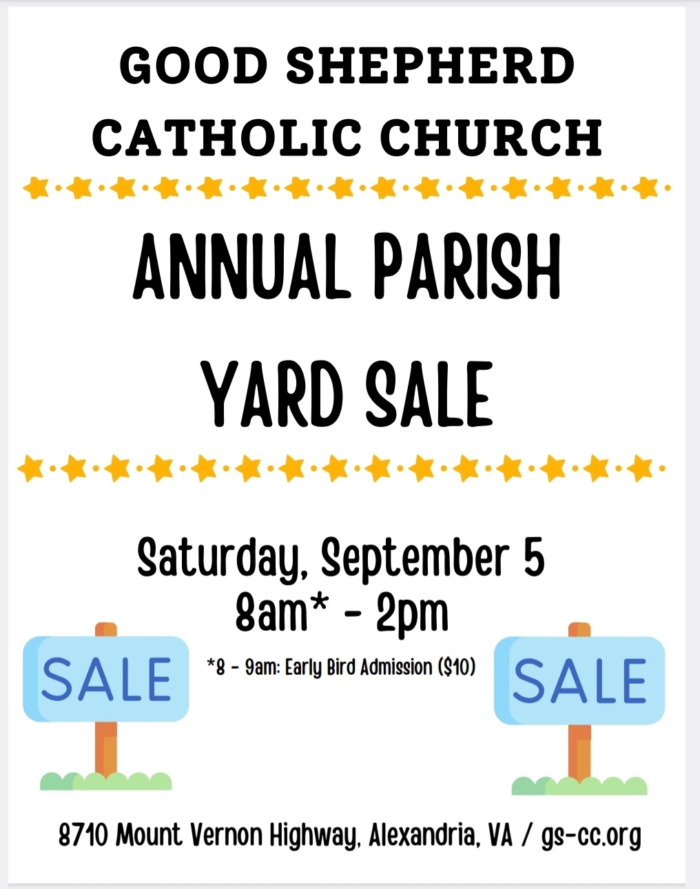 Annual Parish Yard Sale