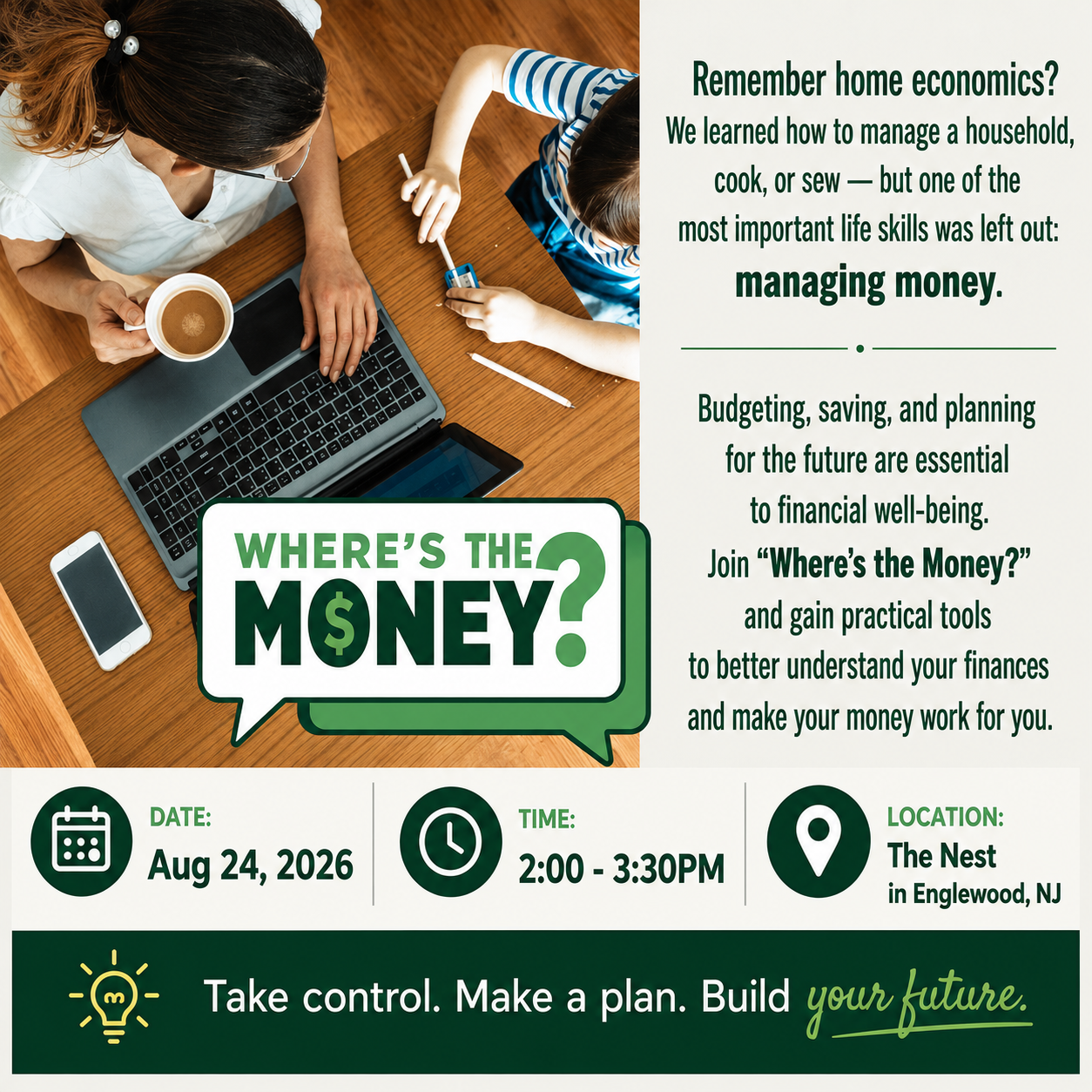 Where’s the Money – FREE financial workshop