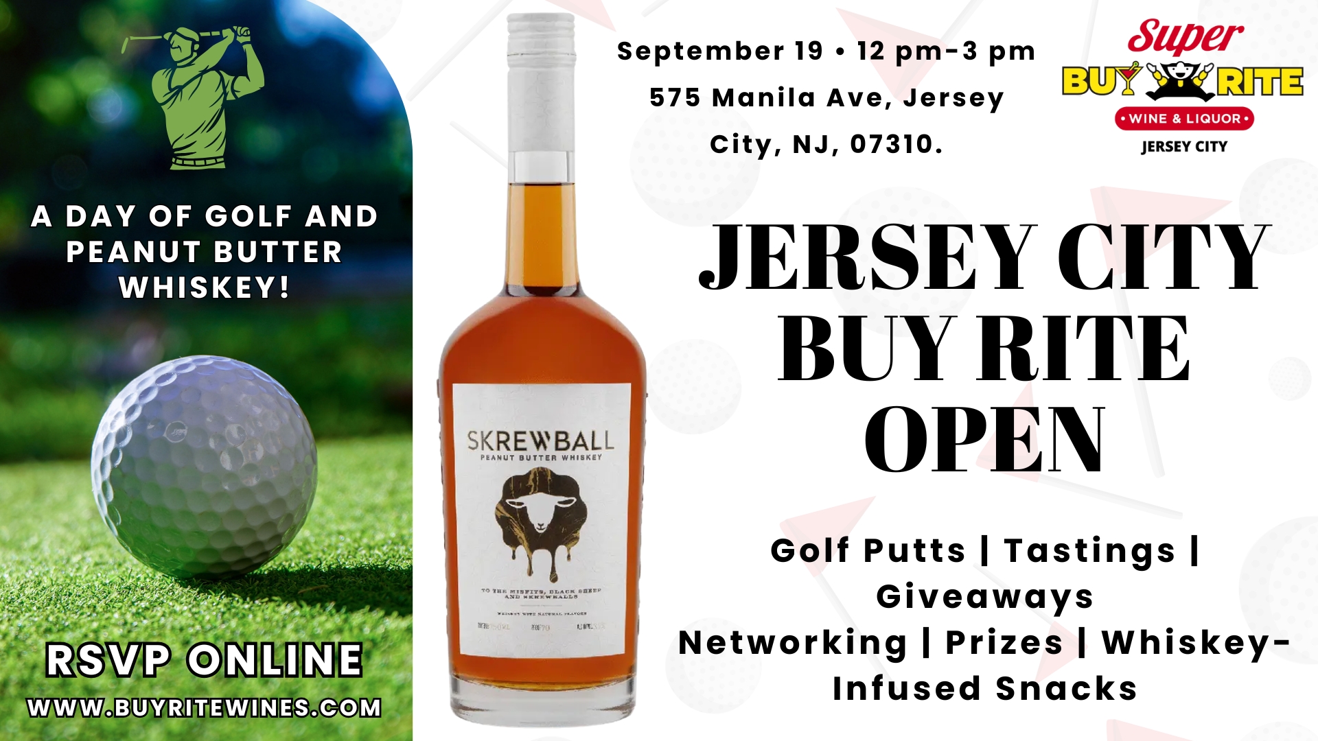 Jersey City Buy Rite Open | Skrewball & Golf Event | Win BIG Prizes!
