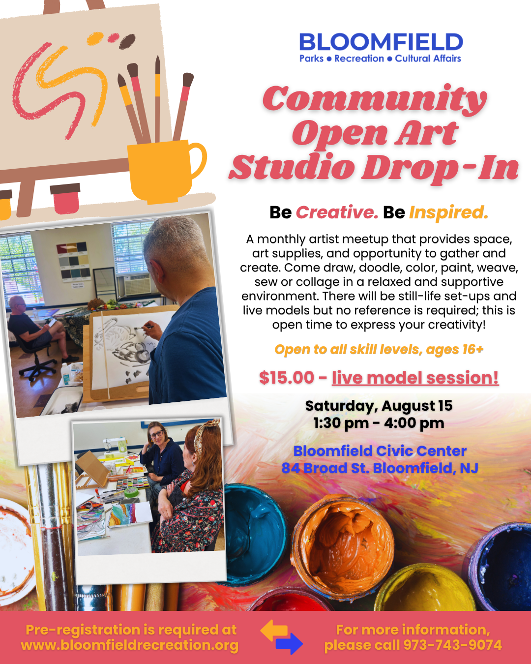 Open Art Studio – Life Drawing Session