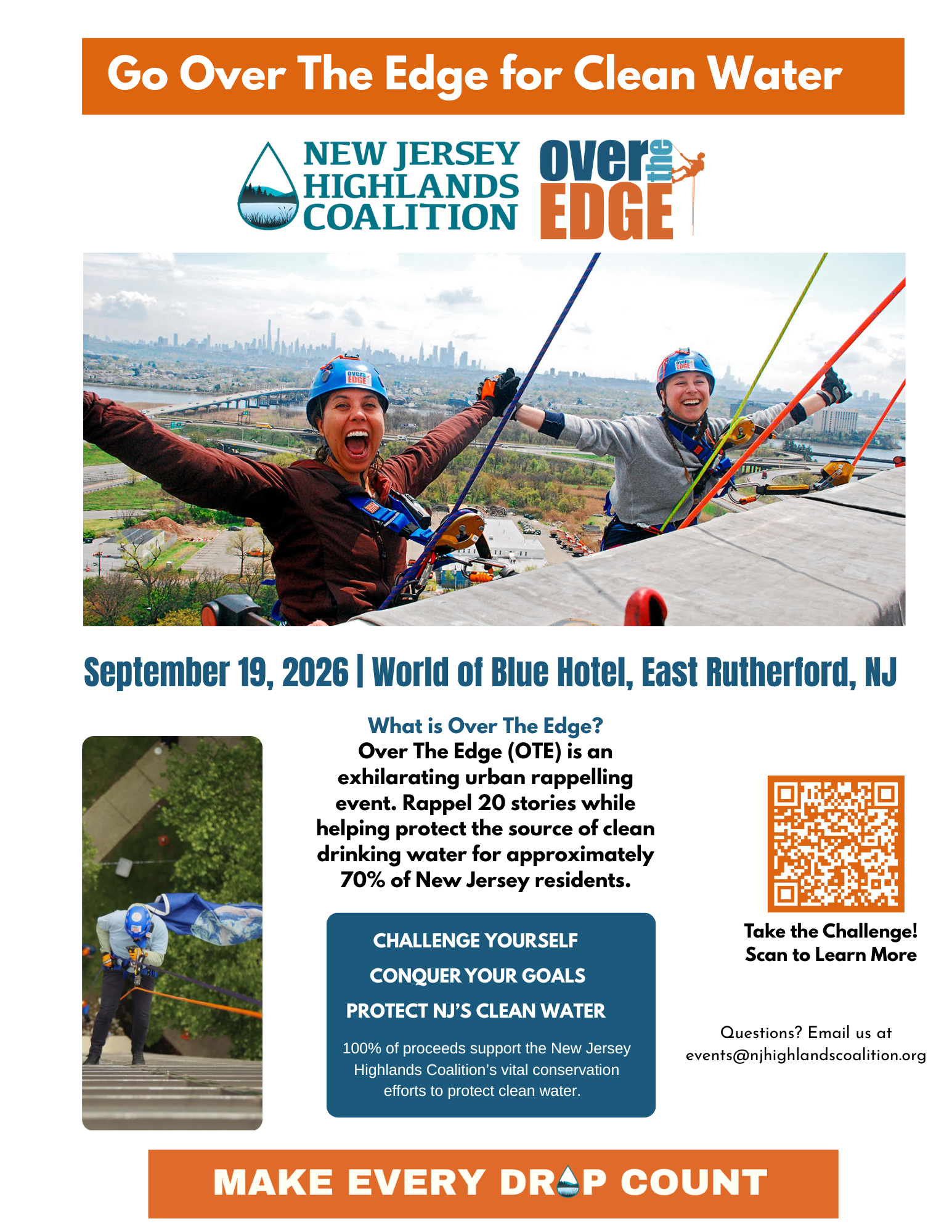 Over The Edge For Clean Water