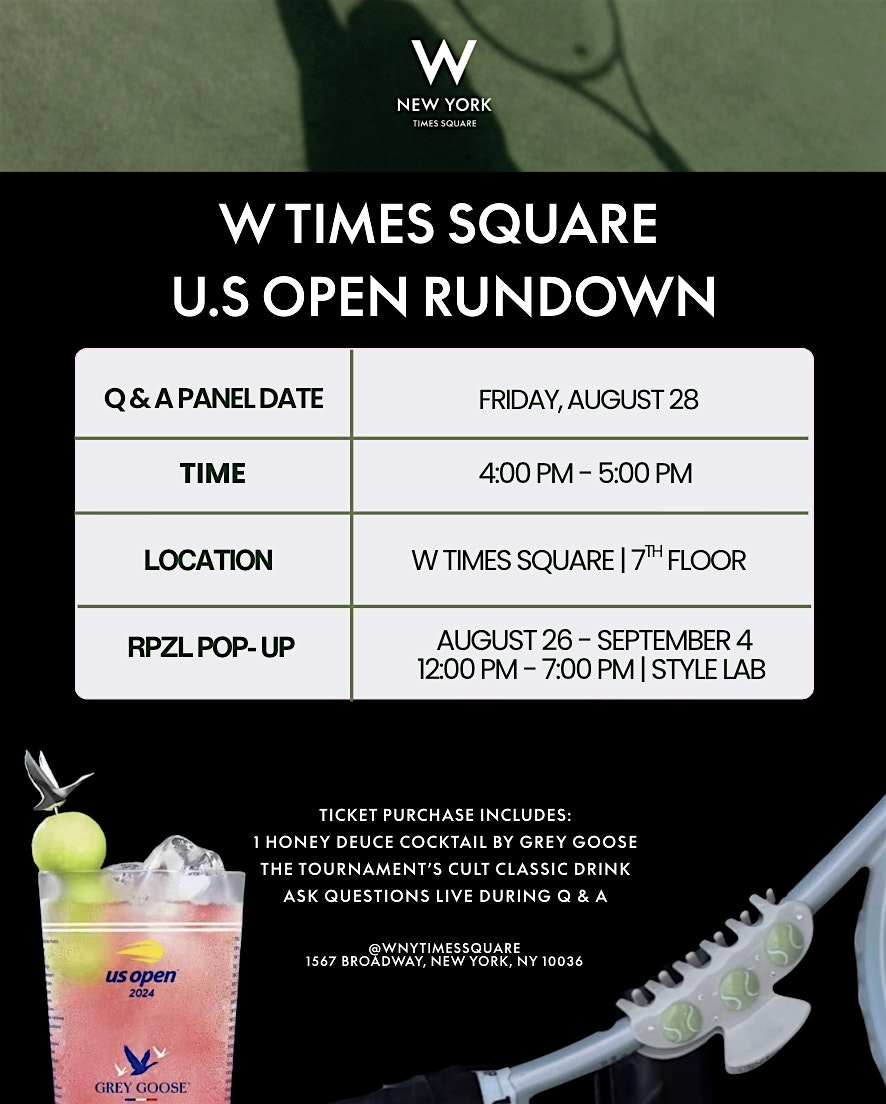 U.S. Open Q+A Panel at W Times Square