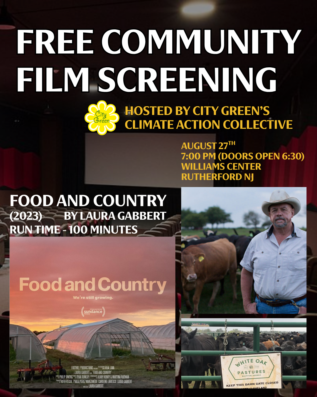 *Free* Community Film Screening: Food and Country