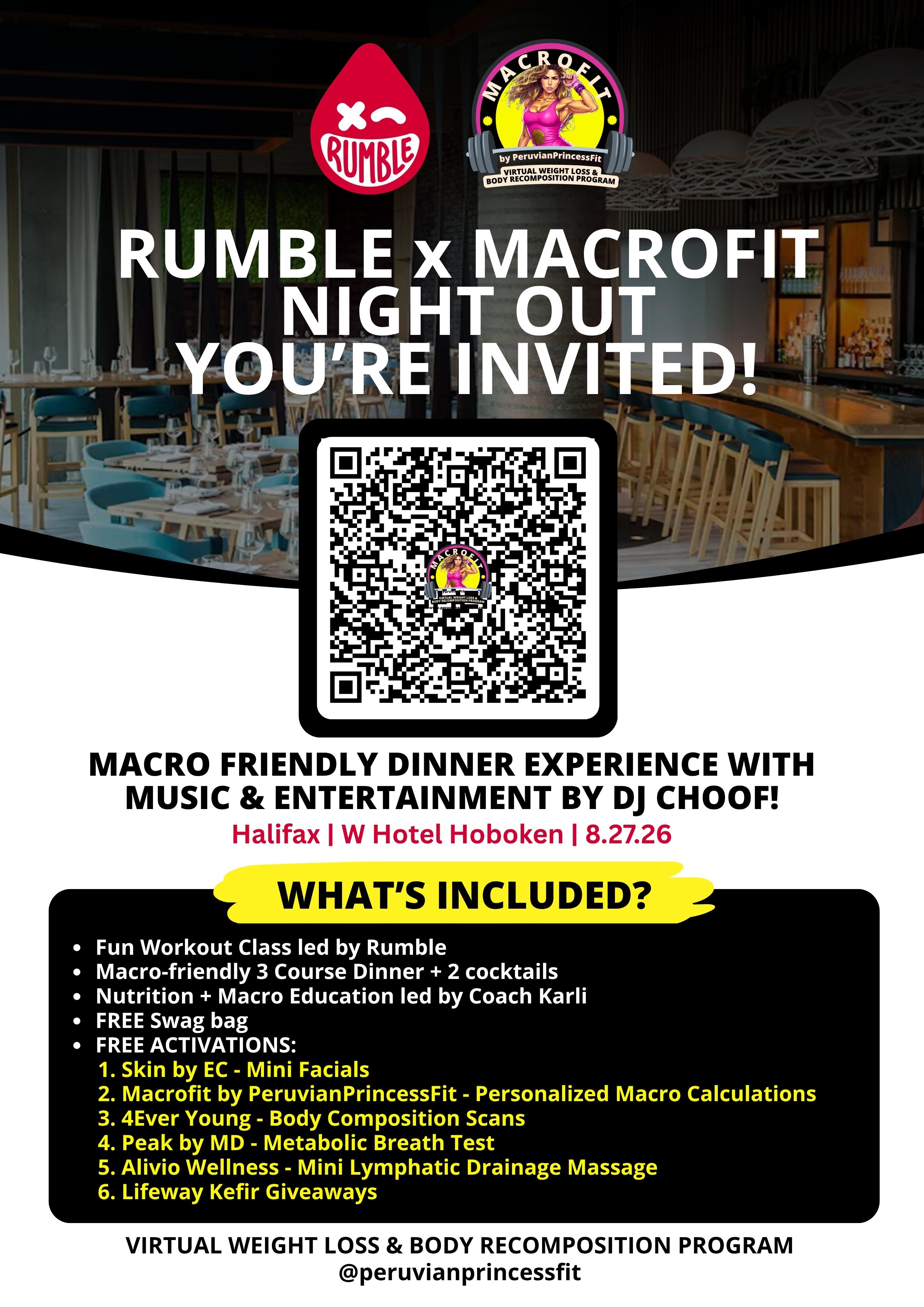 Night Out! Macrofit x Rumble Boxing