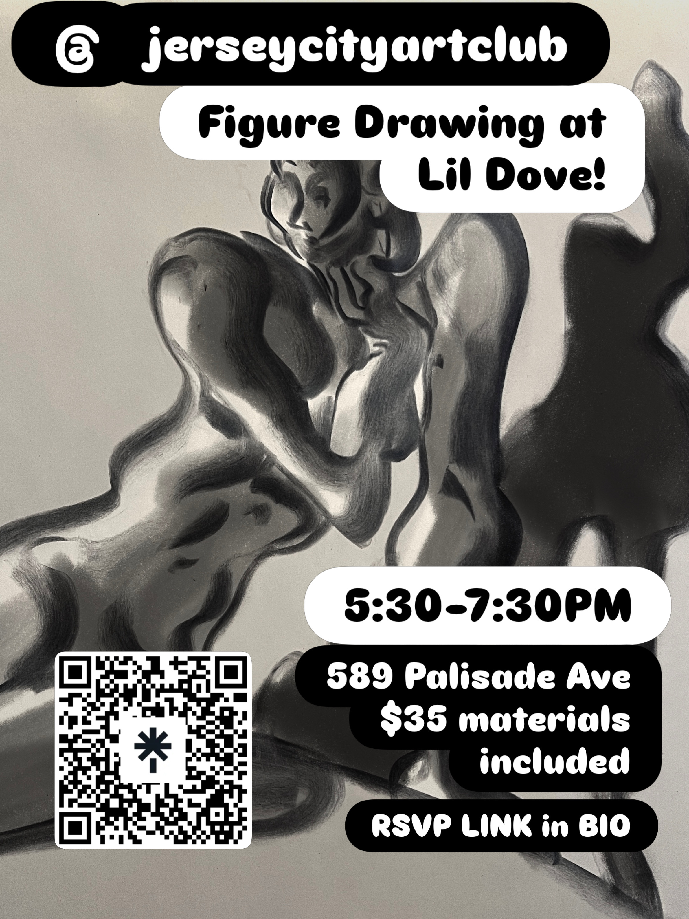 Figure Drawing at Lil Dove