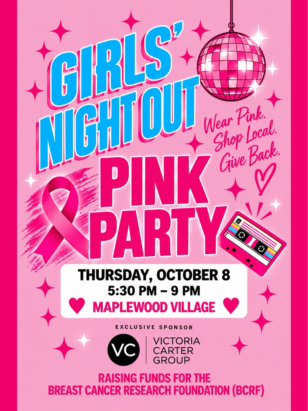 Girls Night Out – Pink Party in Maplewood Village
