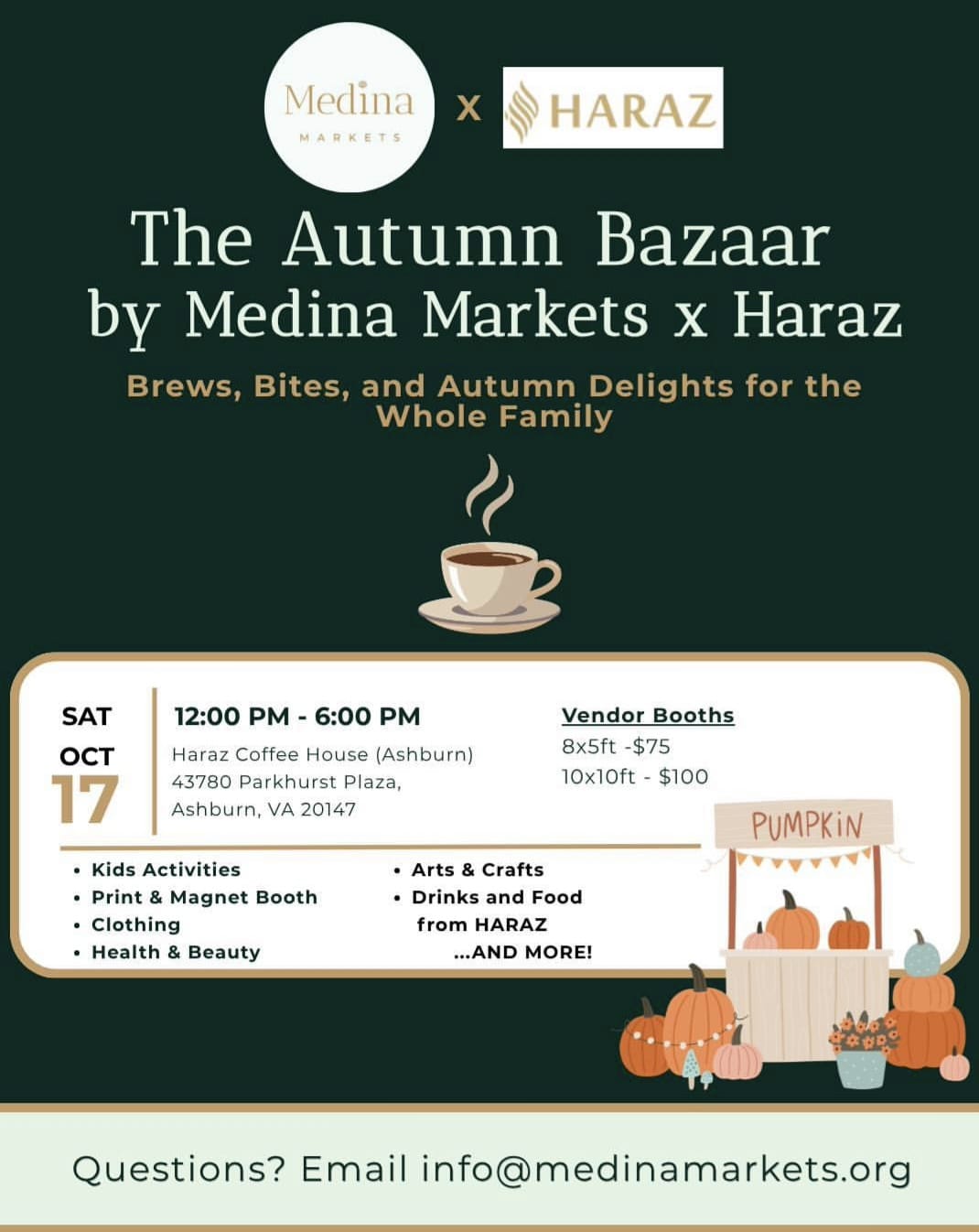 Autumn Bazaar by Medina Markets x Haraz Coffee House